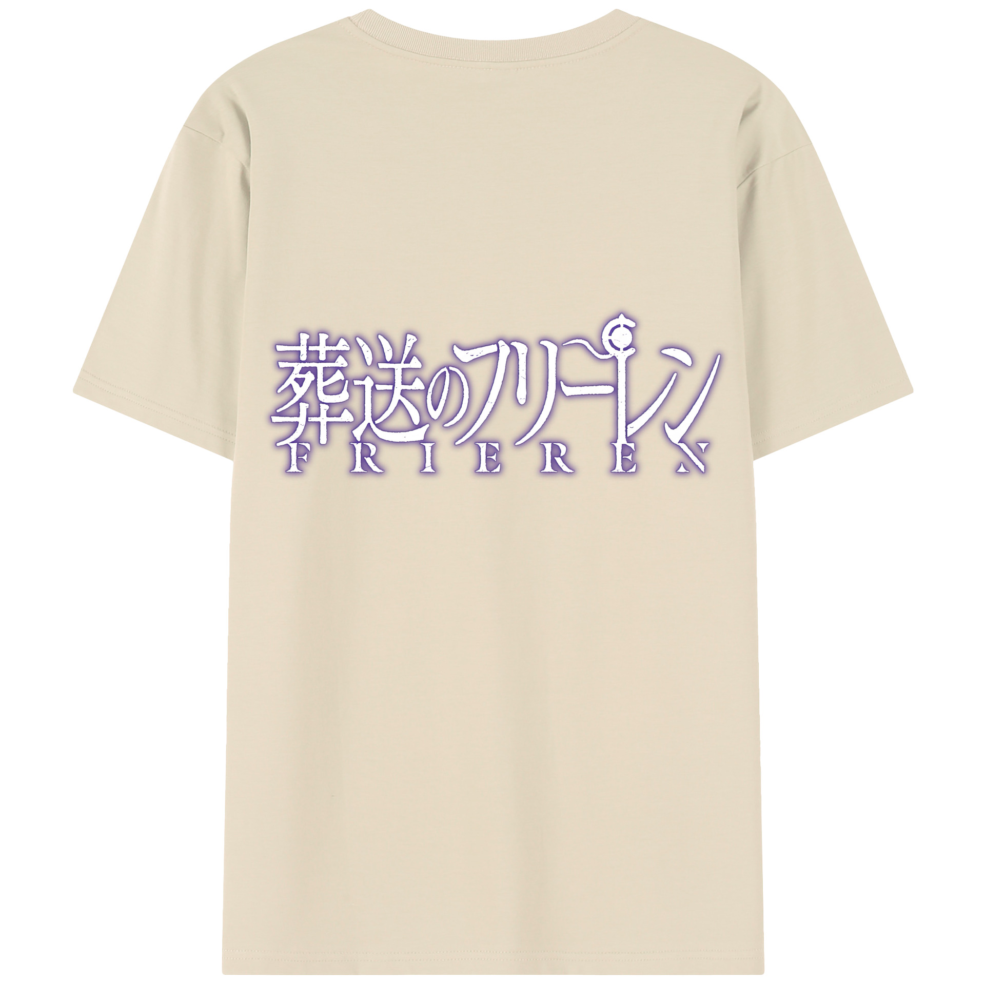 （画像用） 葬送のフリーレン Frieren 綿100％半袖Tシャツ（背面プリント）