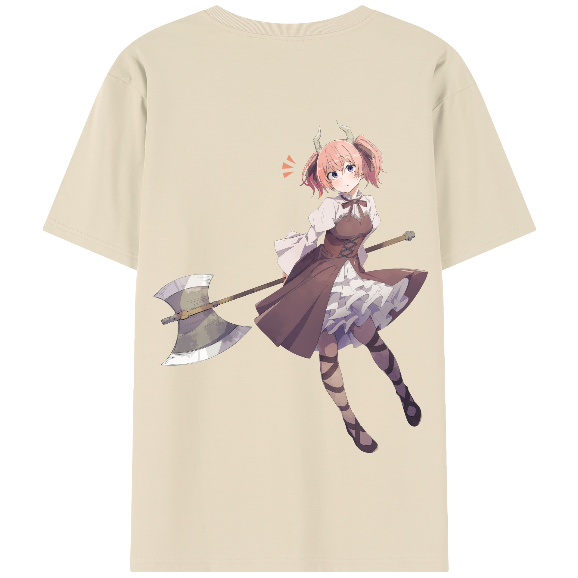（画像用） 葬送のフリーレン Frieren 綿100％半袖Tシャツ（背面プリント）