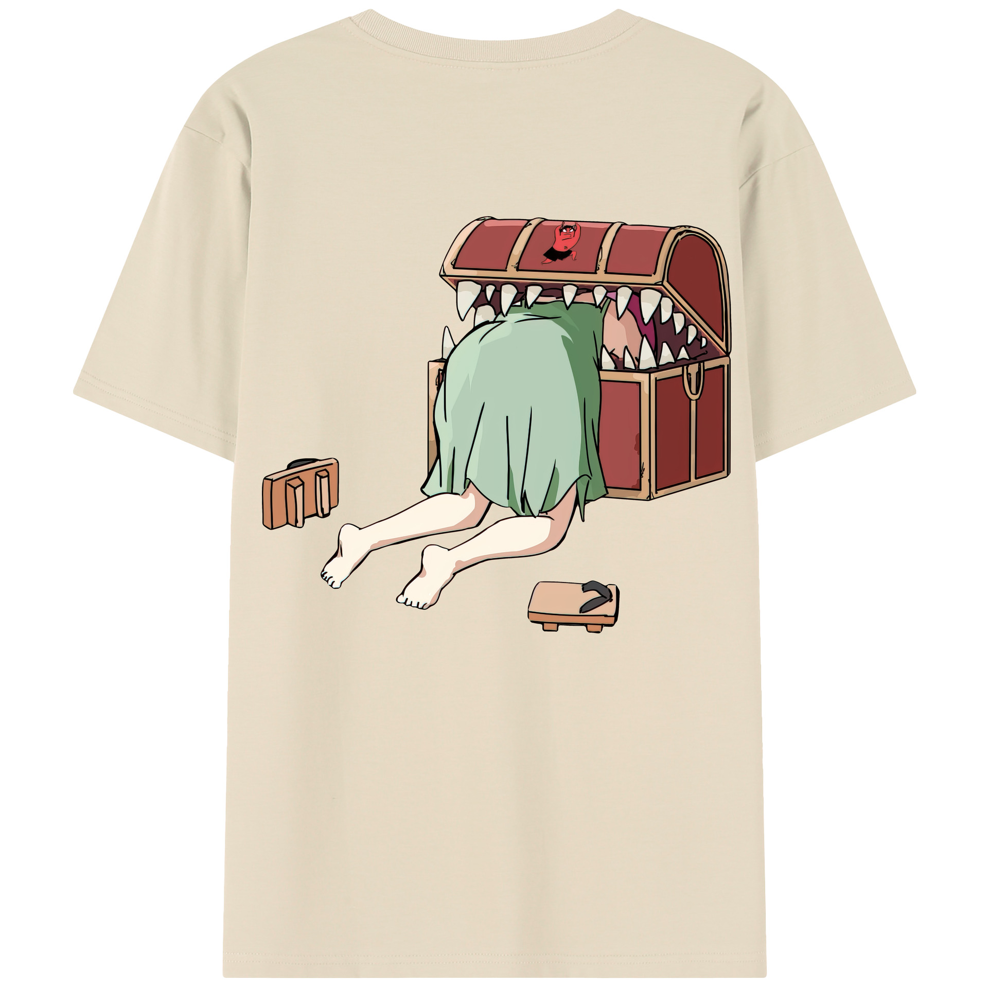 （画像用） 葬送のフリーレン Frieren 綿100％半袖Tシャツ（背面プリント）