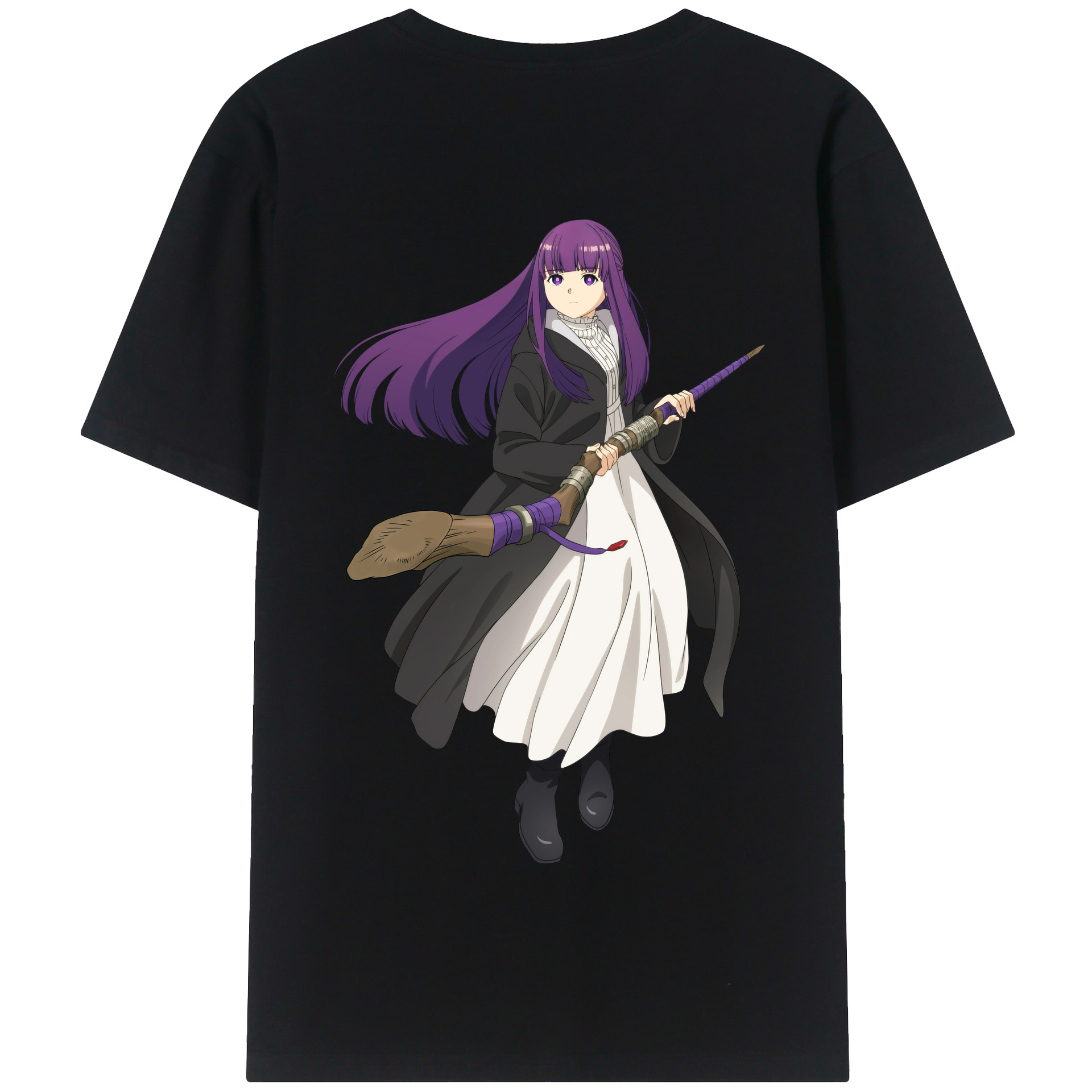 （画像用） 葬送のフリーレン Frieren 綿100％半袖Tシャツ（背面プリント）