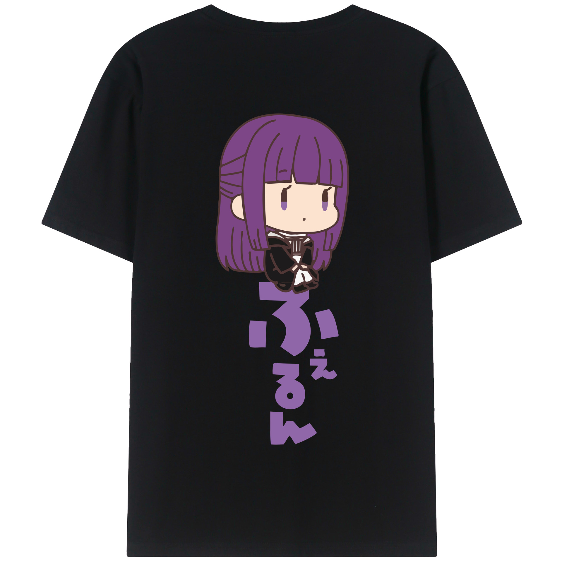 （画像用） 葬送のフリーレン Frieren 綿100％半袖Tシャツ（背面プリント）