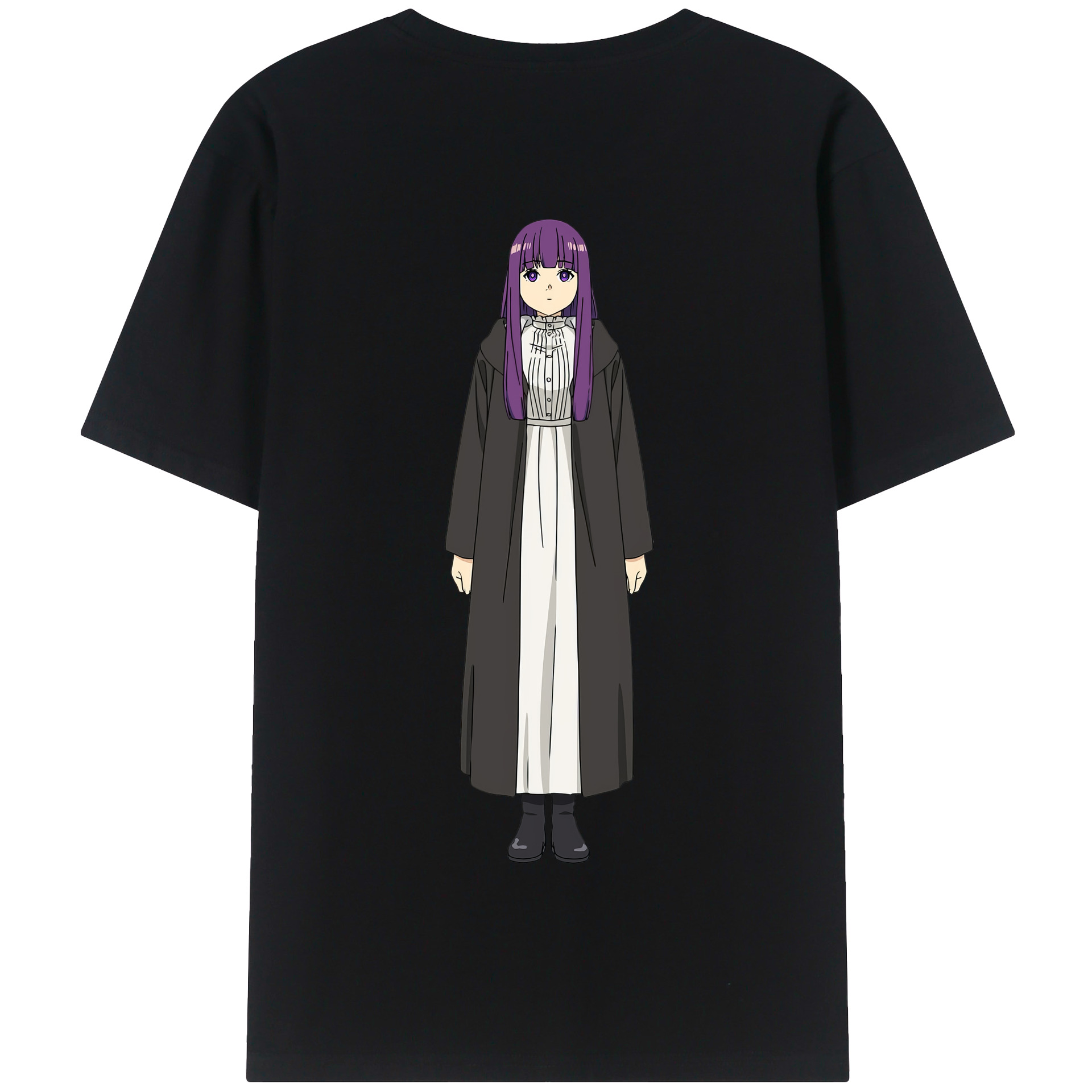 （画像用） 葬送のフリーレン Frieren 綿100％半袖Tシャツ（背面プリント）