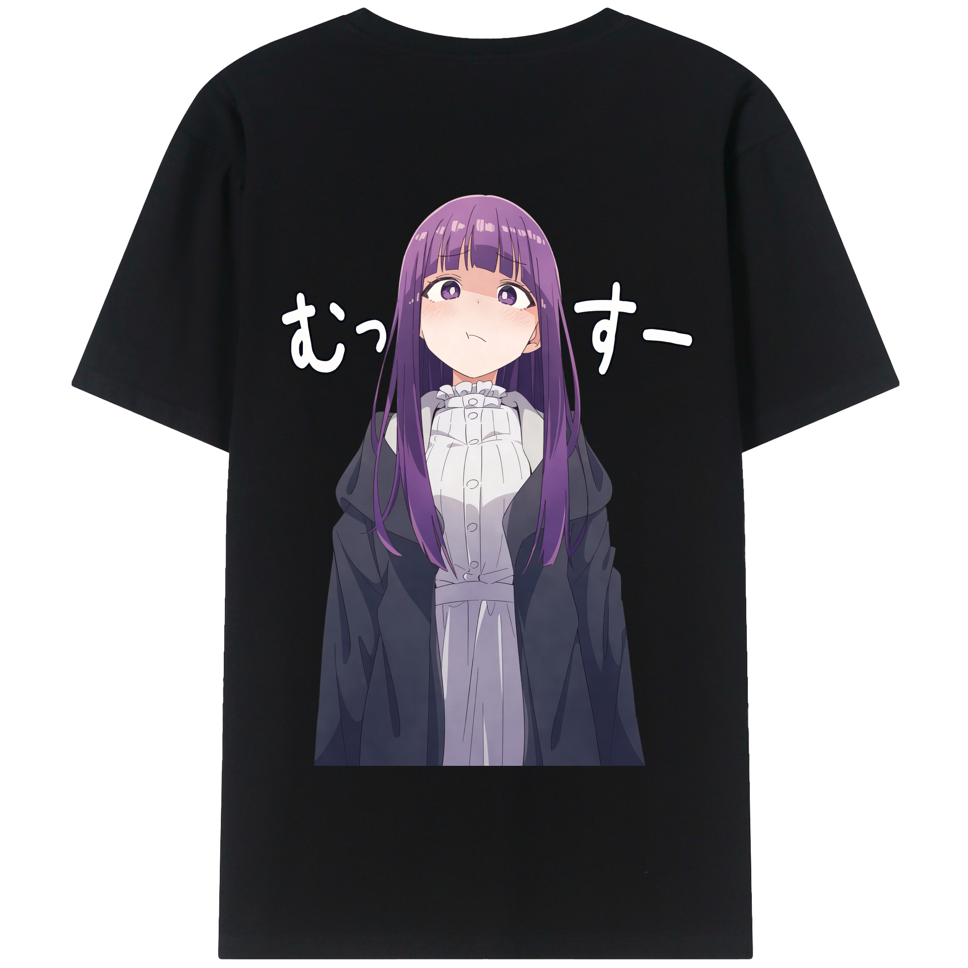 （画像用） 葬送のフリーレン Frieren 綿100％半袖Tシャツ（背面プリント）