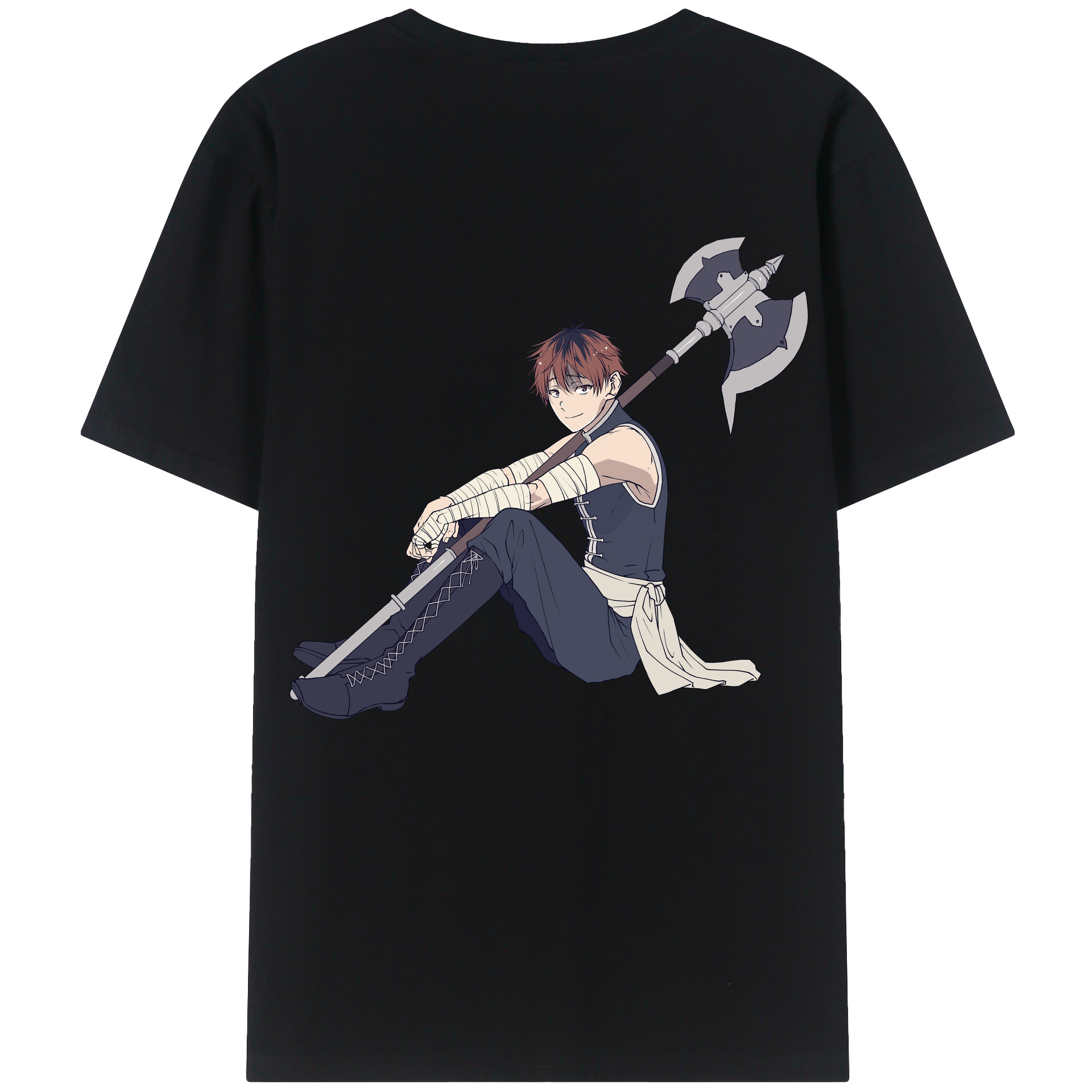 （画像用） 葬送のフリーレン Frieren 綿100％半袖Tシャツ（背面プリント）