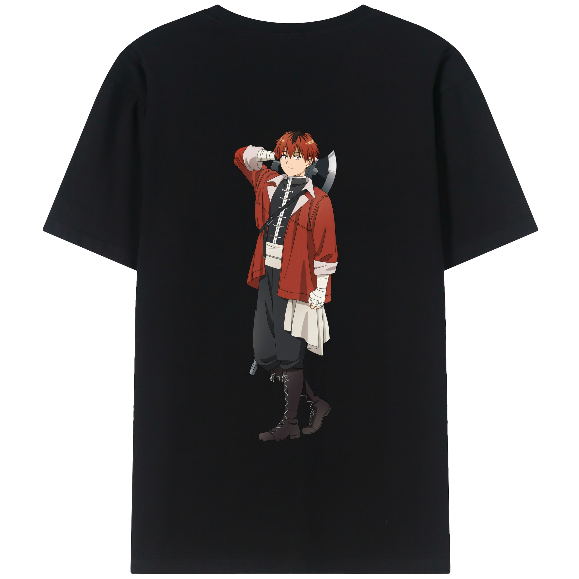 （画像用） 葬送のフリーレン Frieren 綿100％半袖Tシャツ（背面プリント）