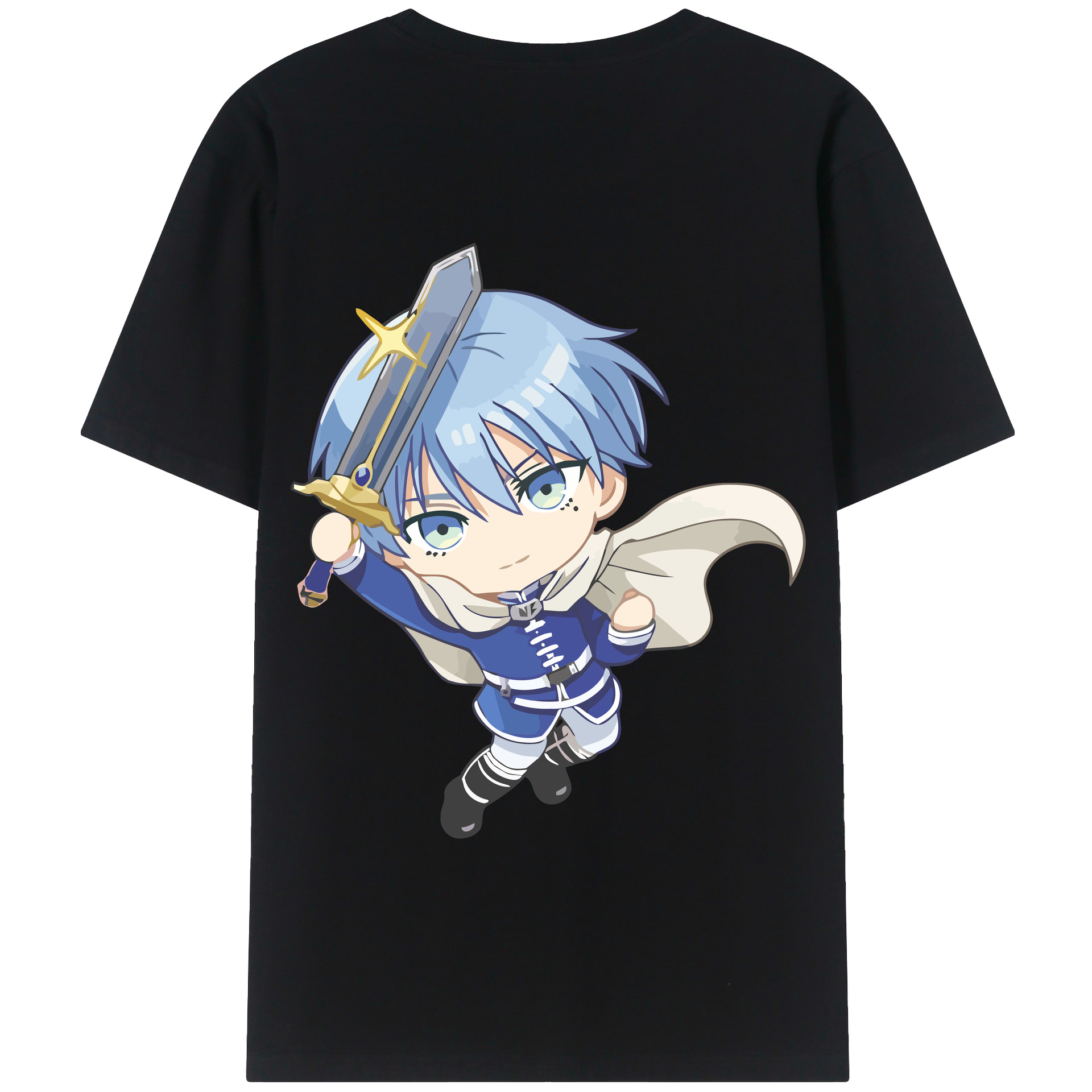 （画像用） 葬送のフリーレン Frieren 綿100％半袖Tシャツ（背面プリント）