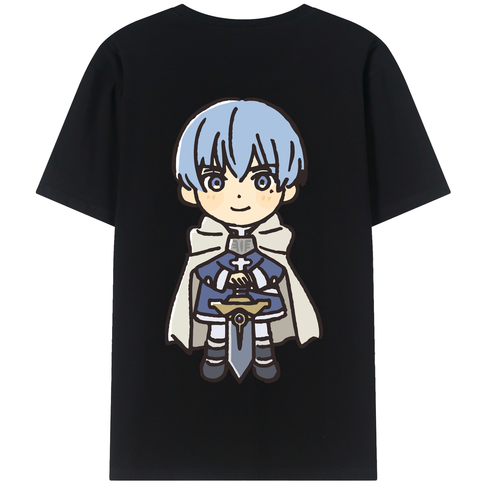 （画像用） 葬送のフリーレン Frieren 綿100％半袖Tシャツ（背面プリント）