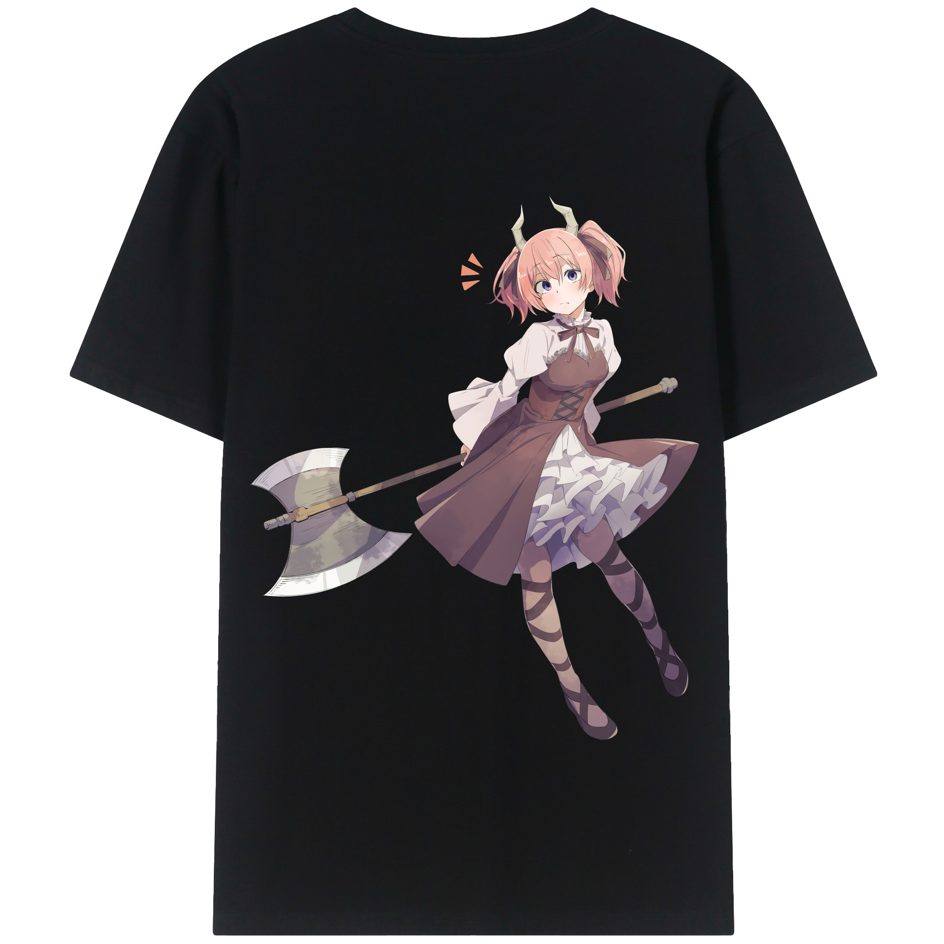 （画像用） 葬送のフリーレン Frieren 綿100％半袖Tシャツ（背面プリント）