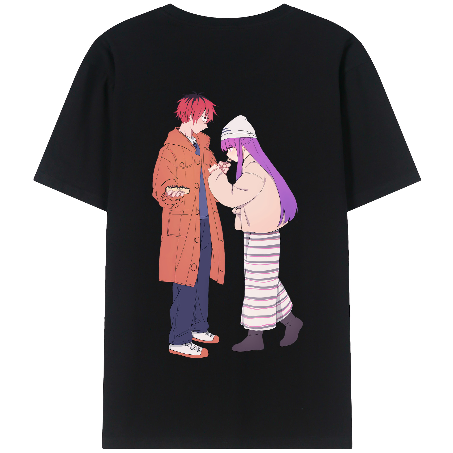 （画像用） 葬送のフリーレン Frieren 綿100％半袖Tシャツ（背面プリント）