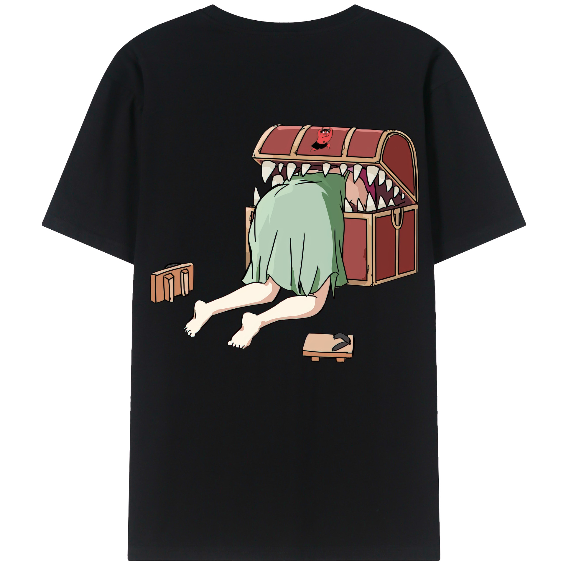 （画像用） 葬送のフリーレン Frieren 綿100％半袖Tシャツ（背面プリント）