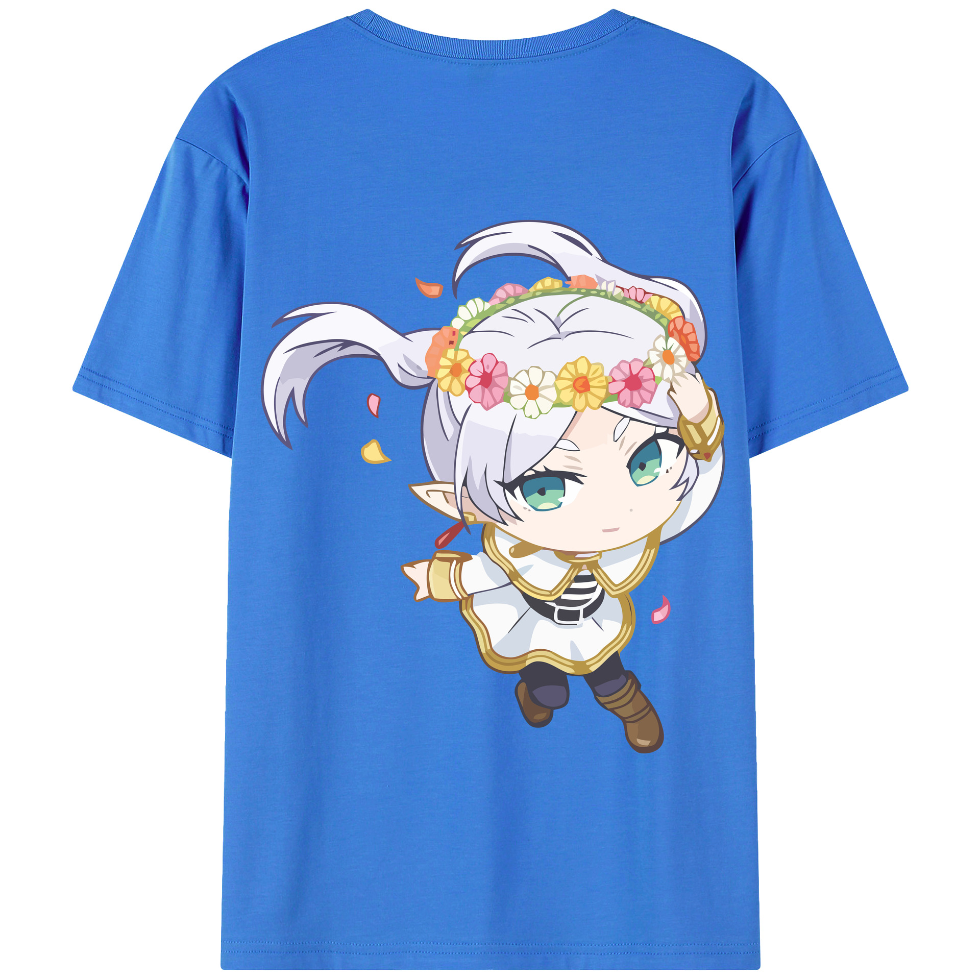 （画像用） 葬送のフリーレン Frieren 綿100％半袖Tシャツ（背面プリント）