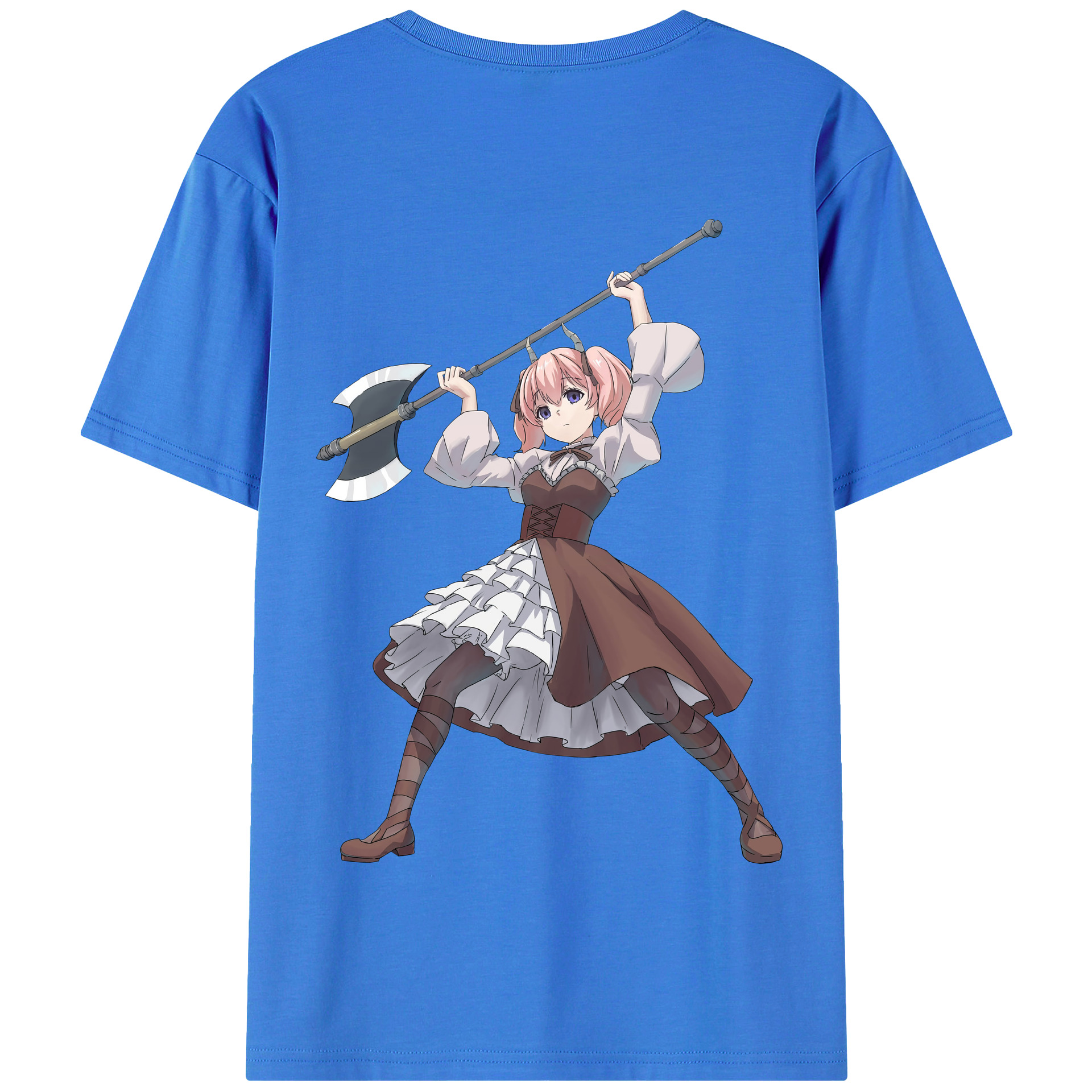 （画像用） 葬送のフリーレン Frieren 綿100％半袖Tシャツ（背面プリント）
