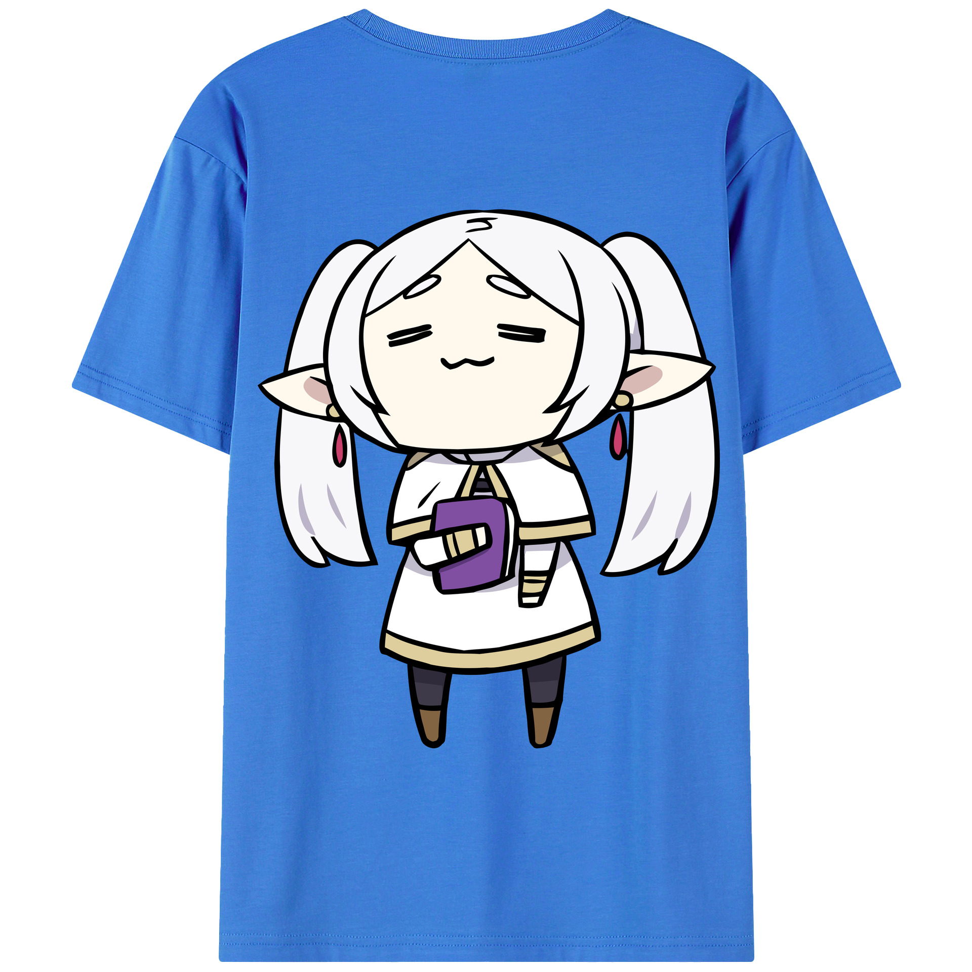 （画像用） 葬送のフリーレン Frieren 綿100％半袖Tシャツ（背面プリント）