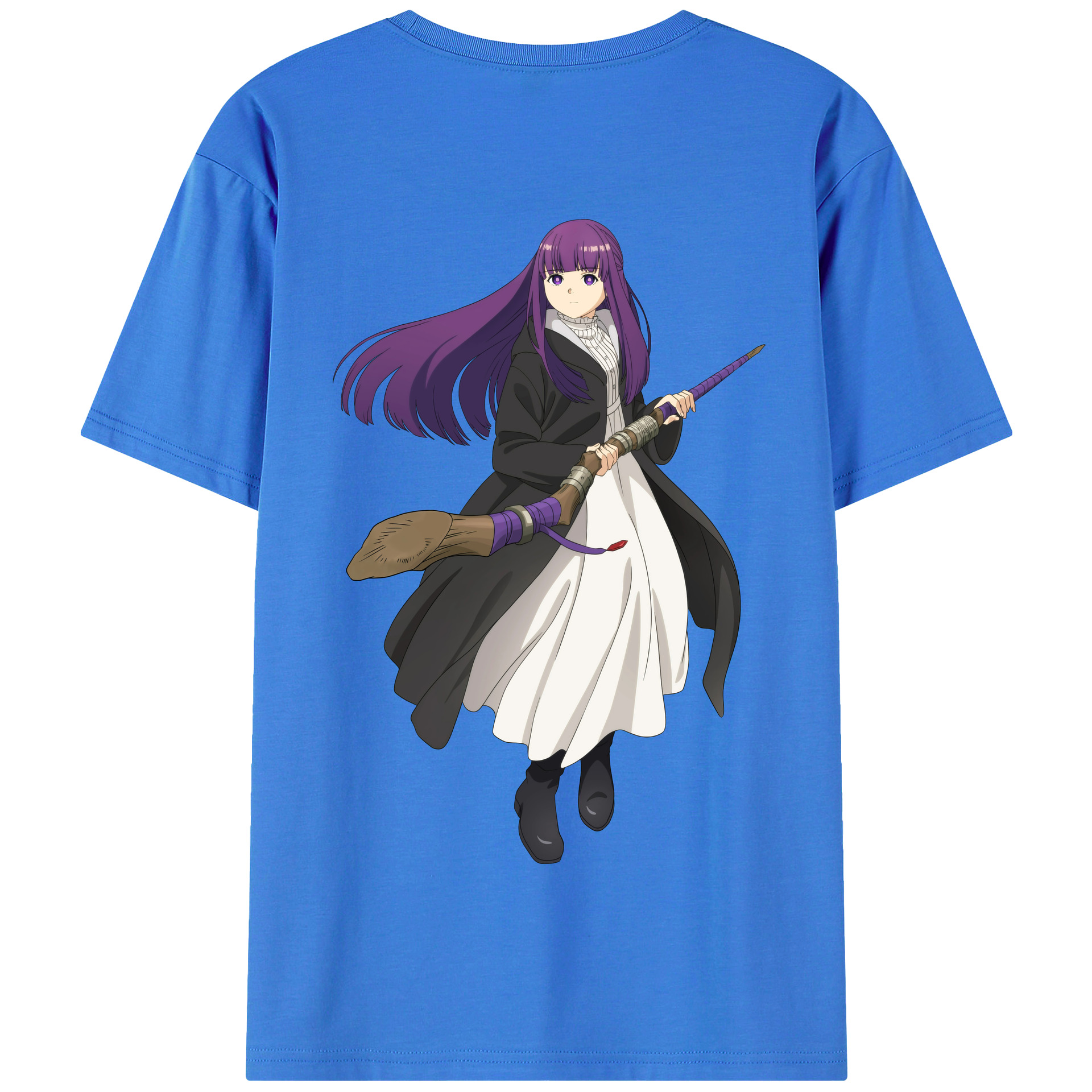 （画像用） 葬送のフリーレン Frieren 綿100％半袖Tシャツ（背面プリント）