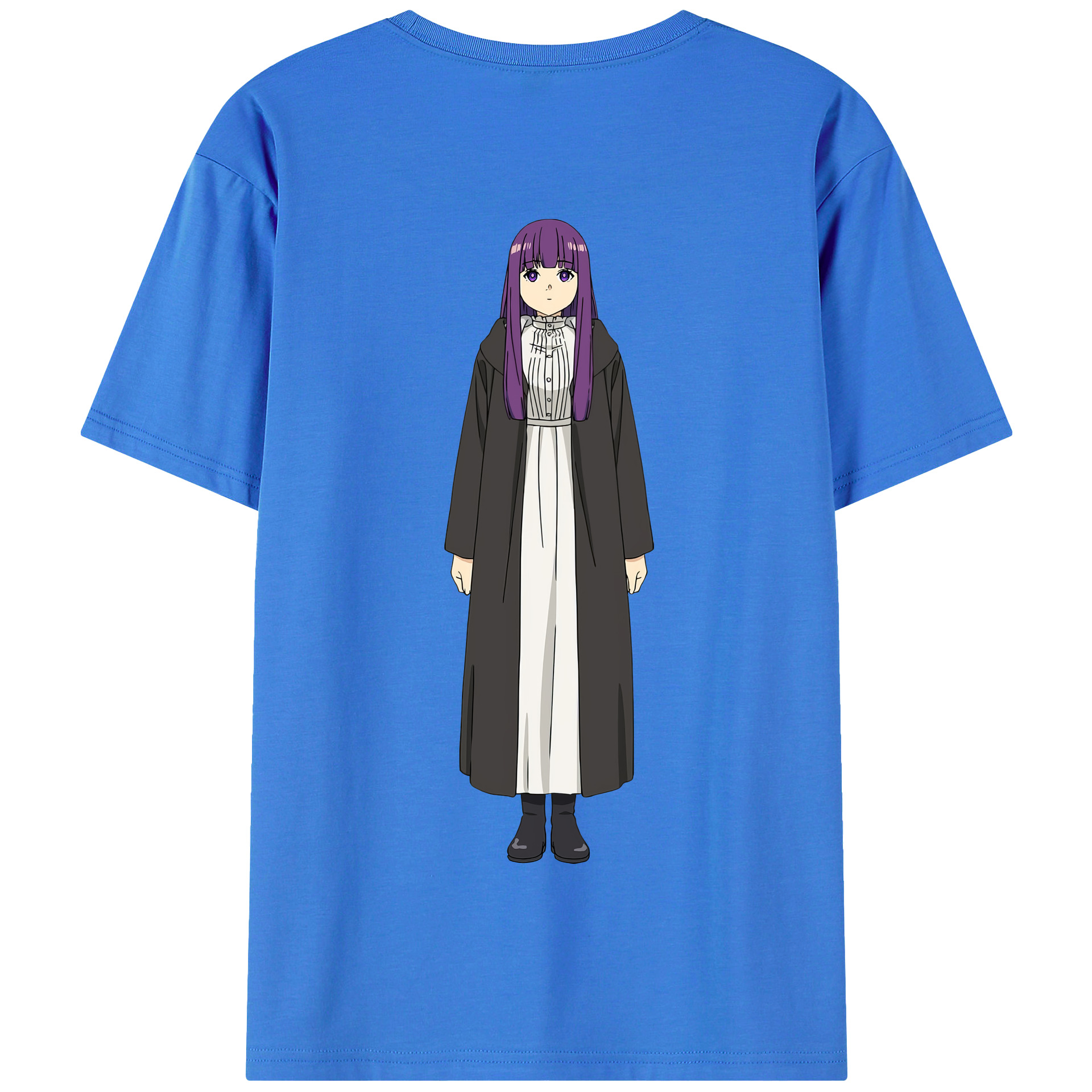 （画像用） 葬送のフリーレン Frieren 綿100％半袖Tシャツ（背面プリント）