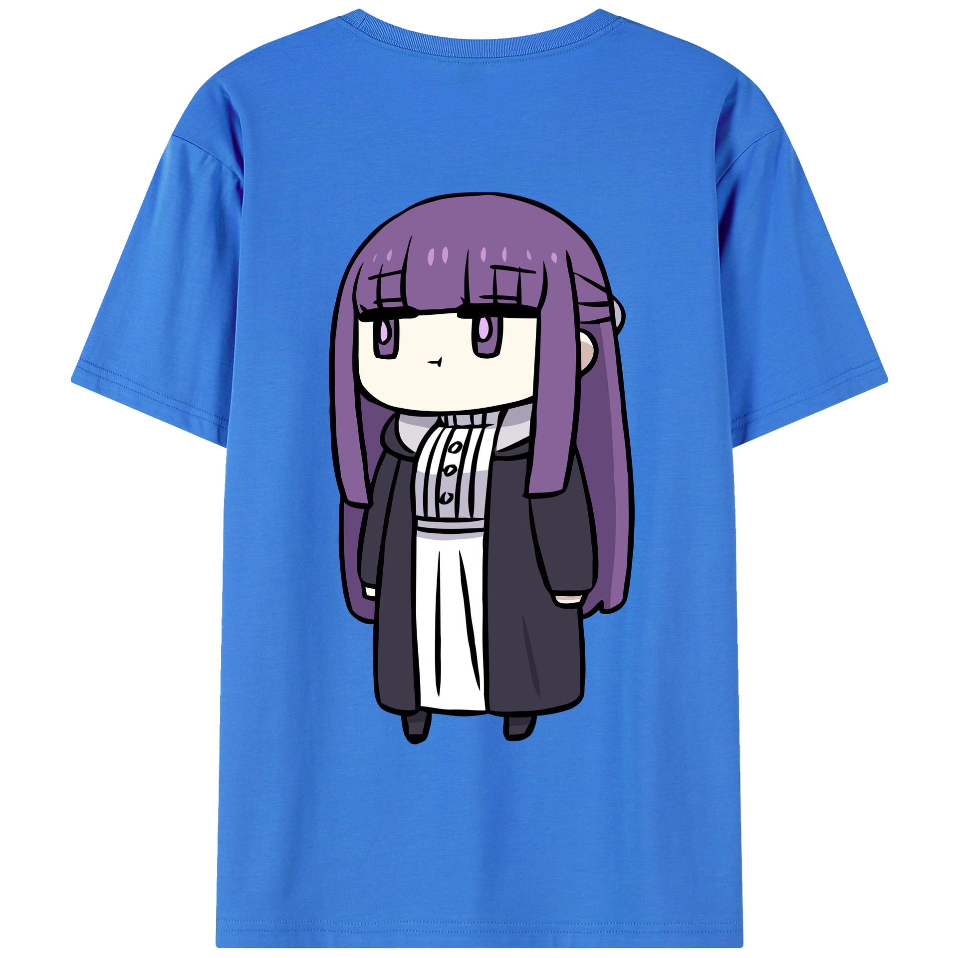 （画像用） 葬送のフリーレン Frieren 綿100％半袖Tシャツ（背面プリント）