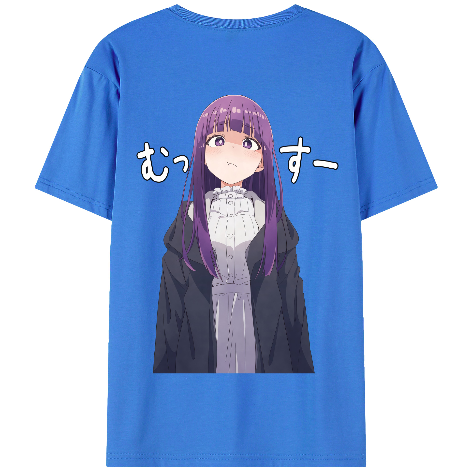 （画像用） 葬送のフリーレン Frieren 綿100％半袖Tシャツ（背面プリント）
