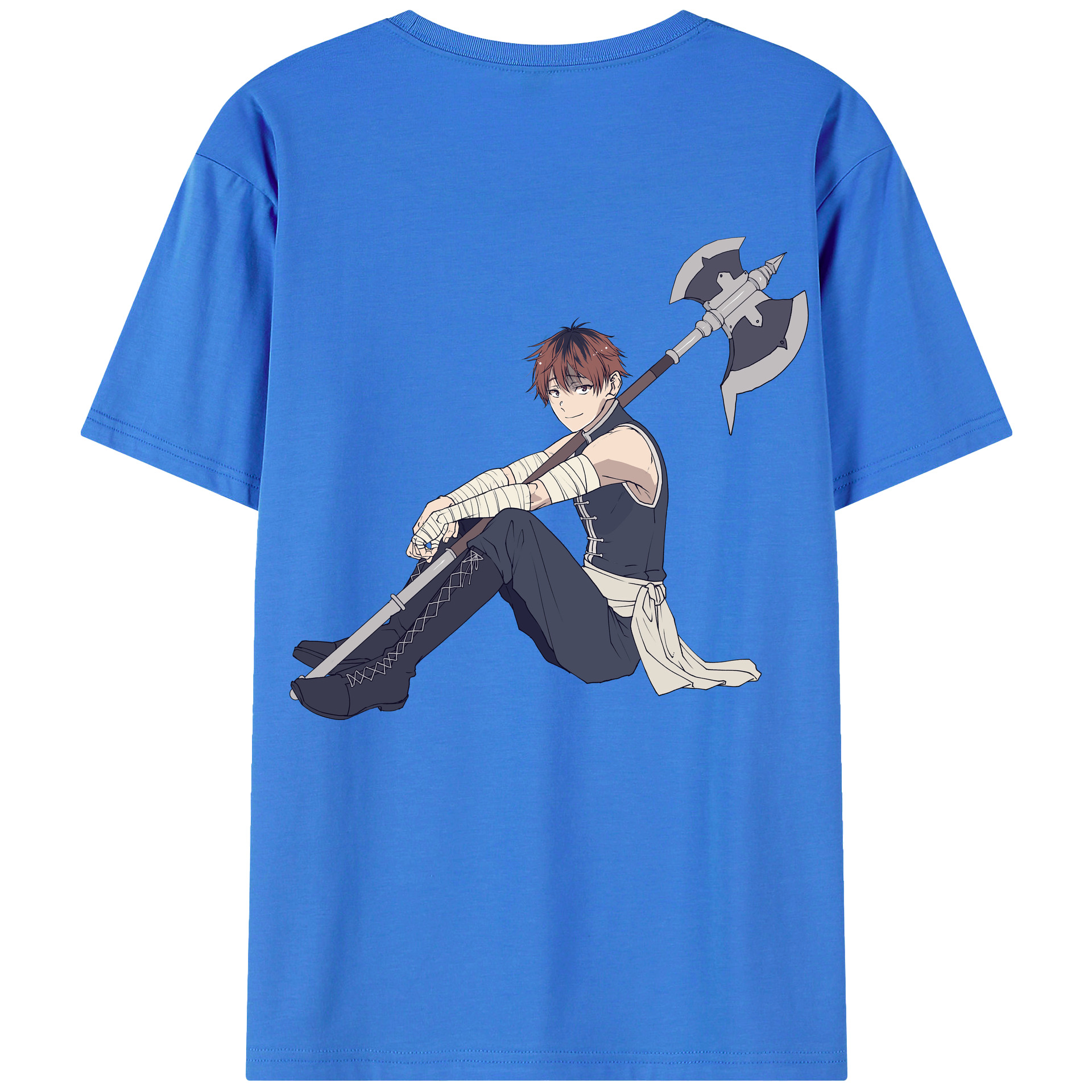 （画像用） 葬送のフリーレン Frieren 綿100％半袖Tシャツ（背面プリント）