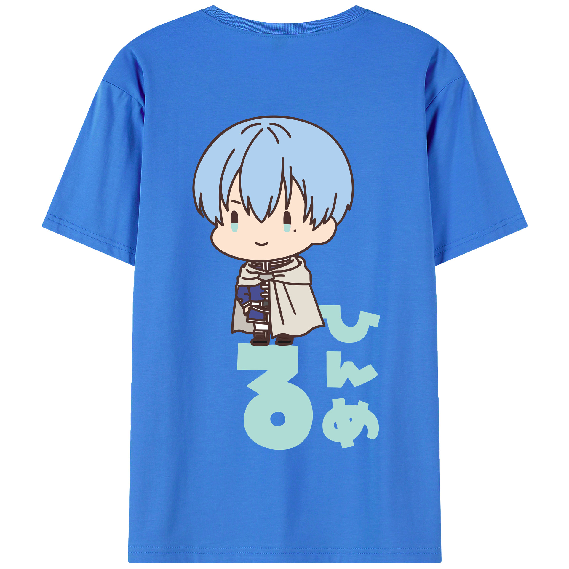 （画像用） 葬送のフリーレン Frieren 綿100％半袖Tシャツ（背面プリント）