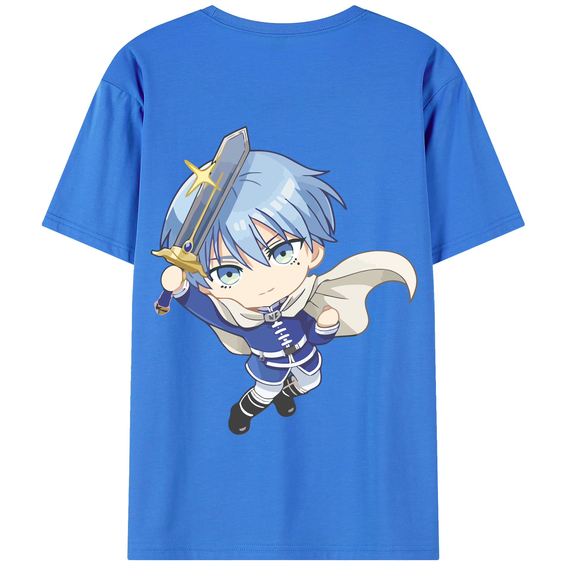 （画像用） 葬送のフリーレン Frieren 綿100％半袖Tシャツ（背面プリント）