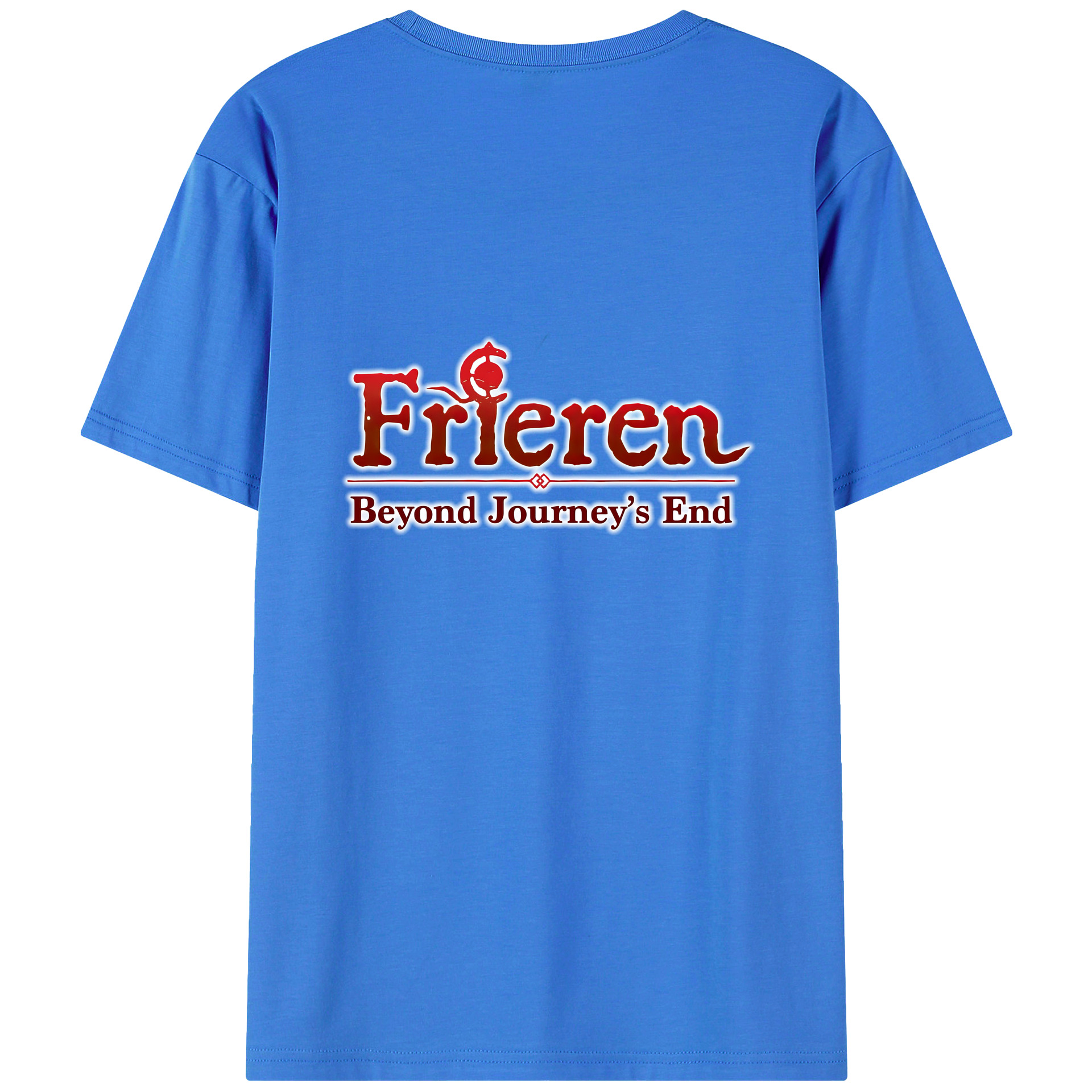（画像用） 葬送のフリーレン Frieren 綿100％半袖Tシャツ（背面プリント）