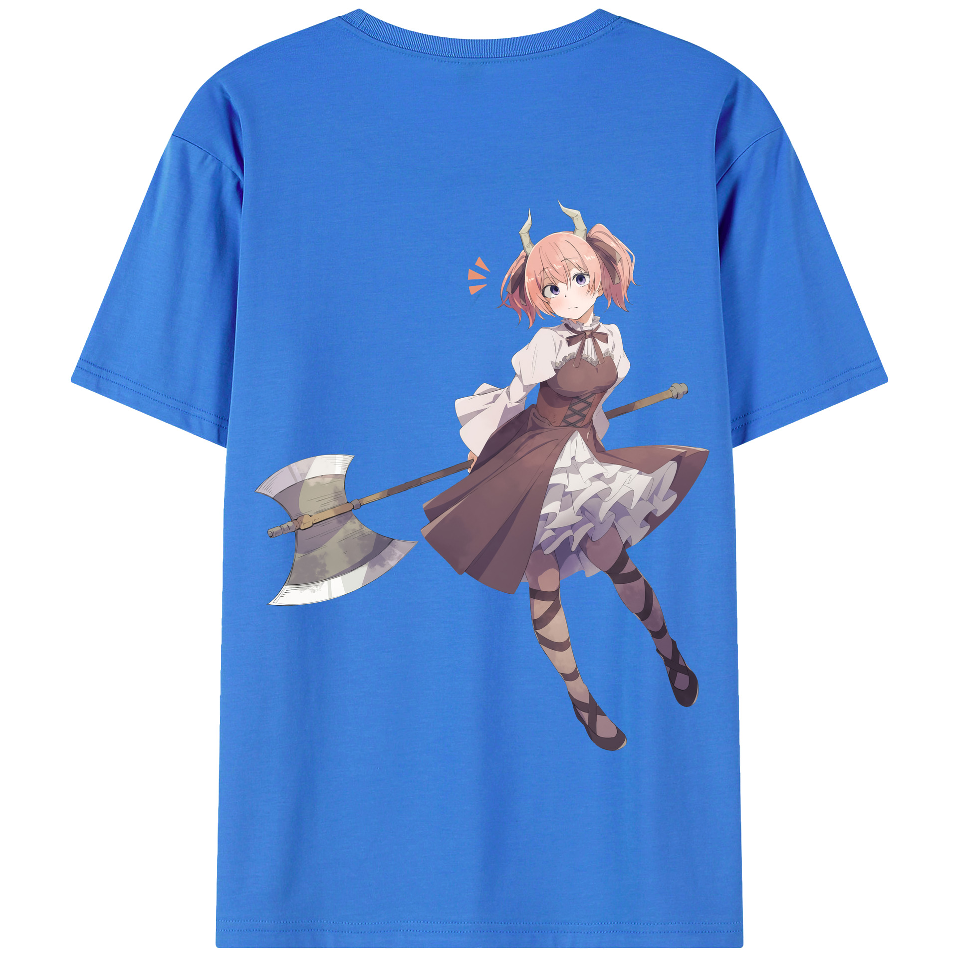 （画像用） 葬送のフリーレン Frieren 綿100％半袖Tシャツ（背面プリント）