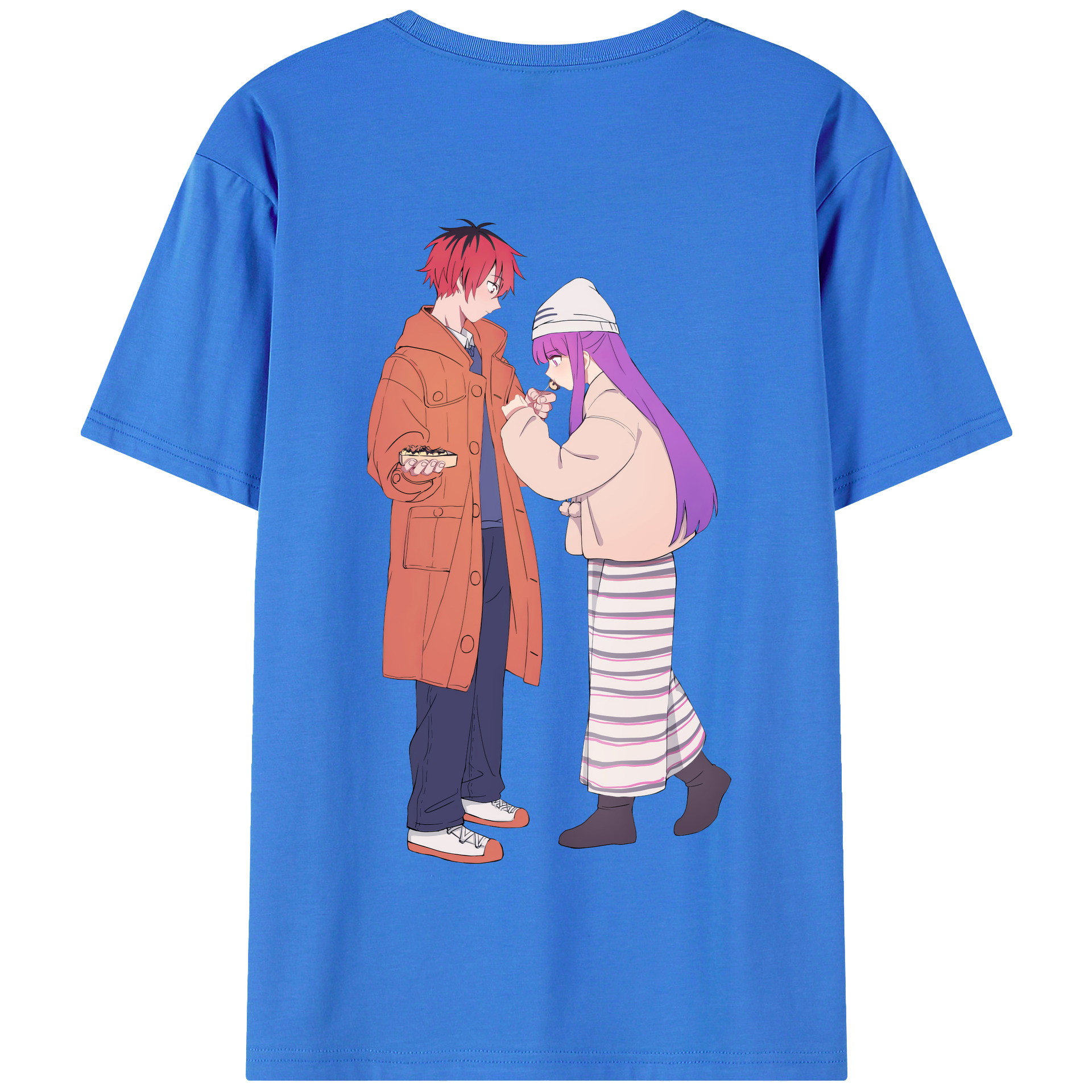 （画像用） 葬送のフリーレン Frieren 綿100％半袖Tシャツ（背面プリント）