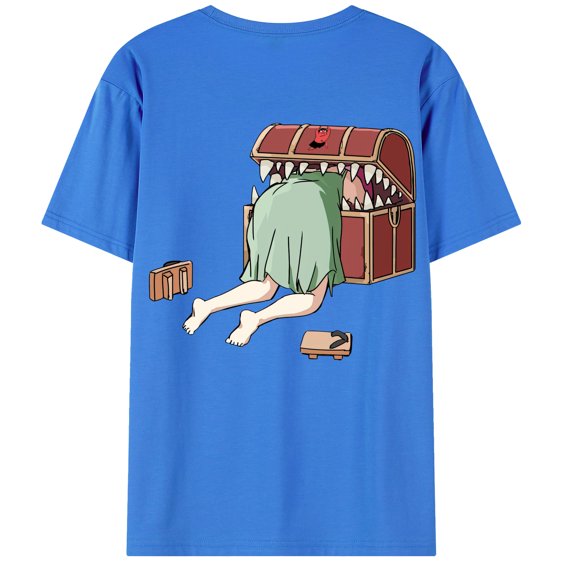 （画像用） 葬送のフリーレン Frieren 綿100％半袖Tシャツ（背面プリント）