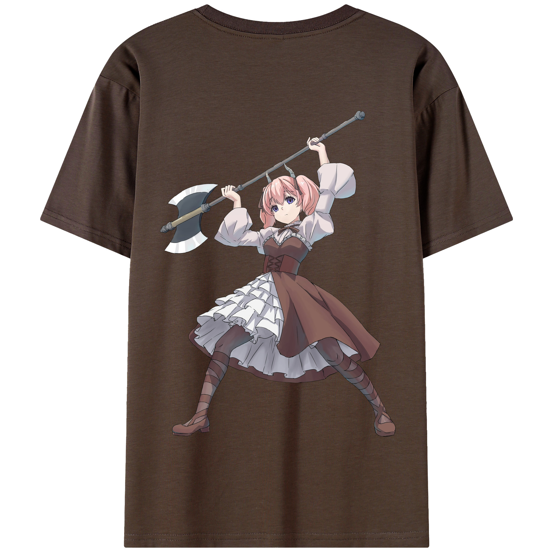 （画像用） 葬送のフリーレン Frieren 綿100％半袖Tシャツ（背面プリント）