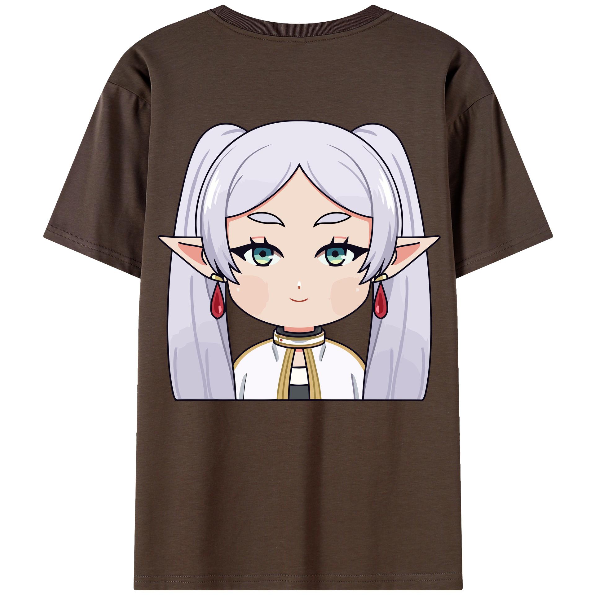 （画像用） 葬送のフリーレン Frieren 綿100％半袖Tシャツ（背面プリント）