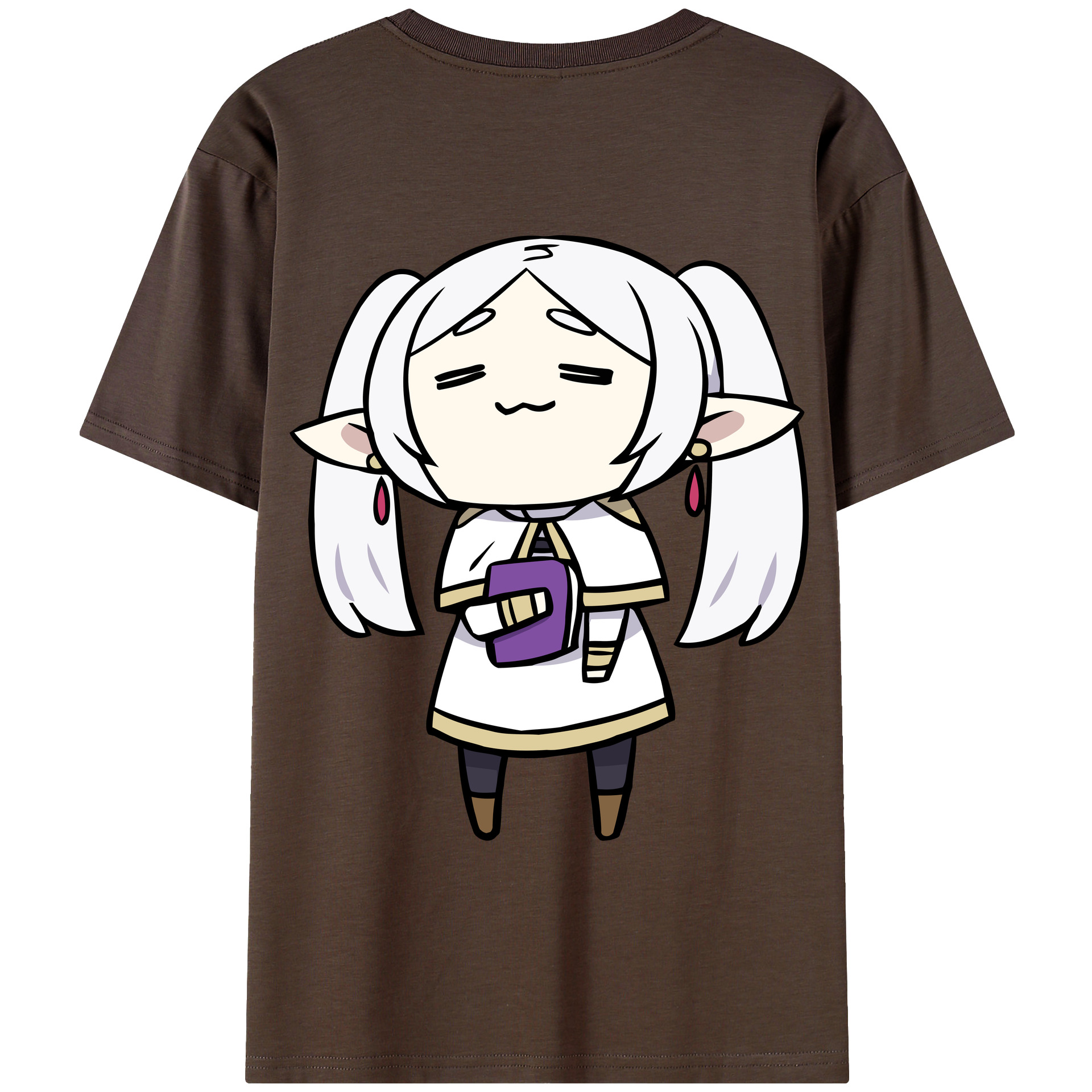 （画像用） 葬送のフリーレン Frieren 綿100％半袖Tシャツ（背面プリント）