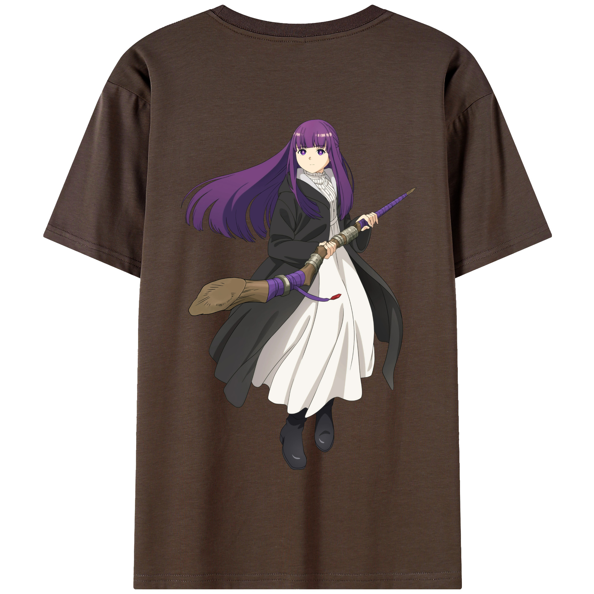 （画像用） 葬送のフリーレン Frieren 綿100％半袖Tシャツ（背面プリント）