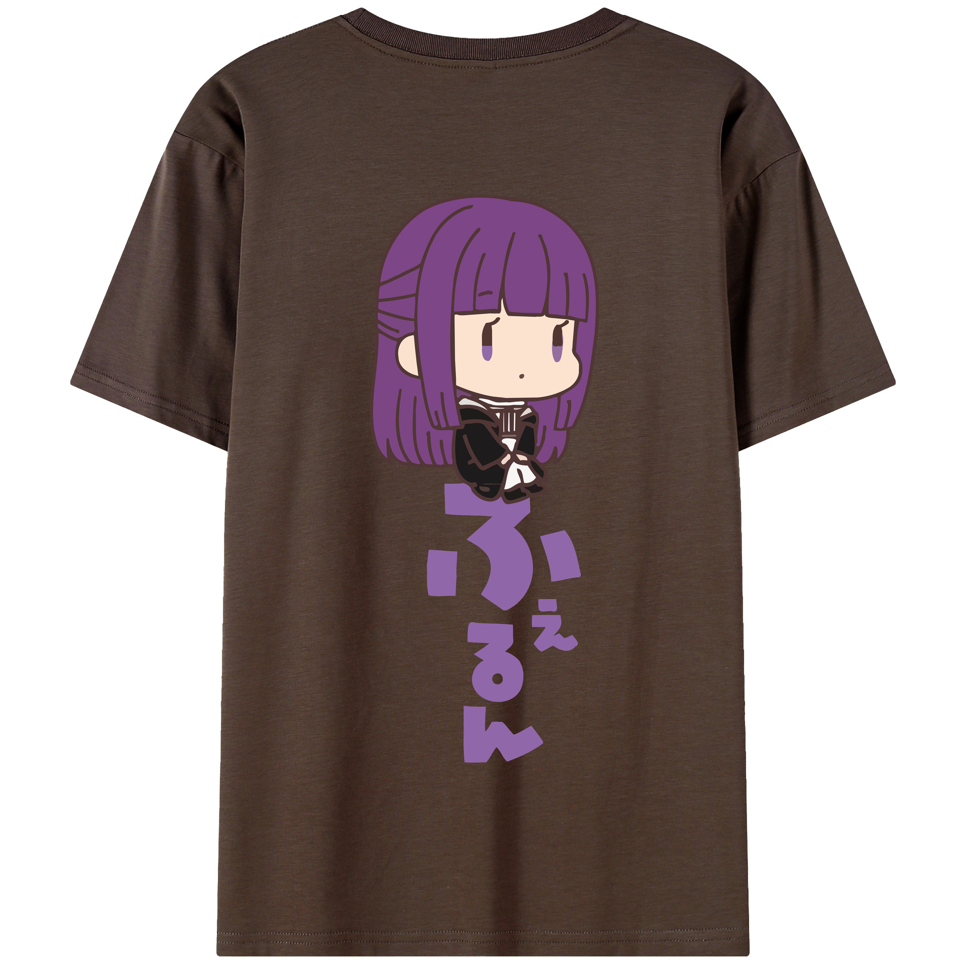 （画像用） 葬送のフリーレン Frieren 綿100％半袖Tシャツ（背面プリント）