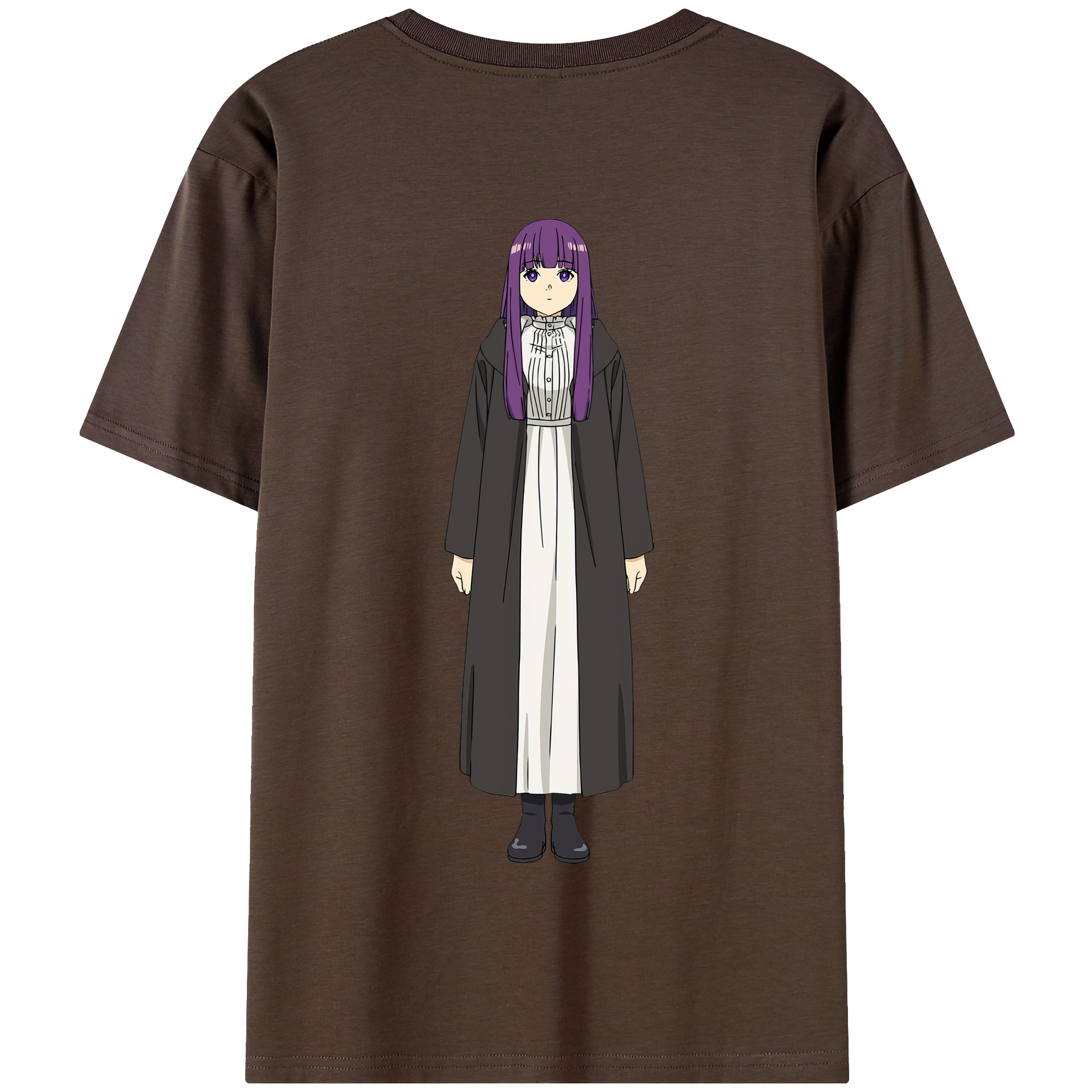 （画像用） 葬送のフリーレン Frieren 綿100％半袖Tシャツ（背面プリント）