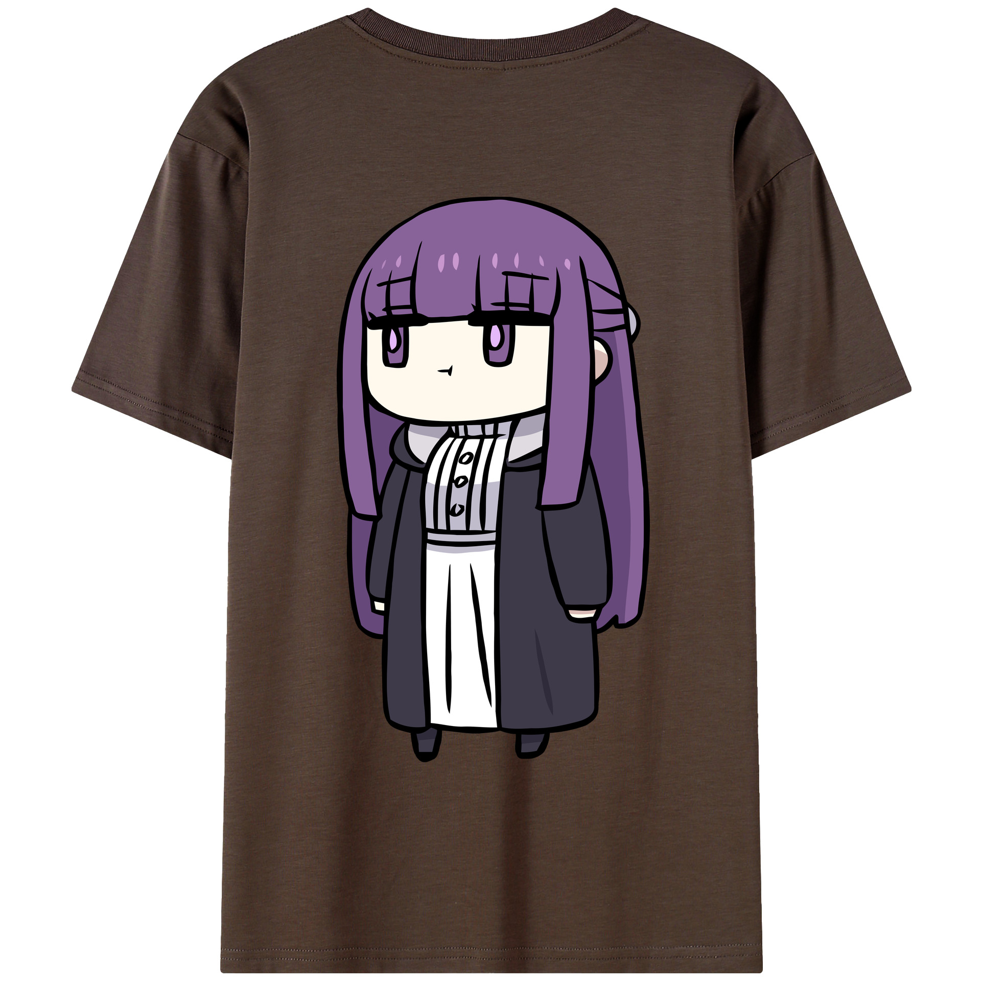 （画像用） 葬送のフリーレン Frieren 綿100％半袖Tシャツ（背面プリント）