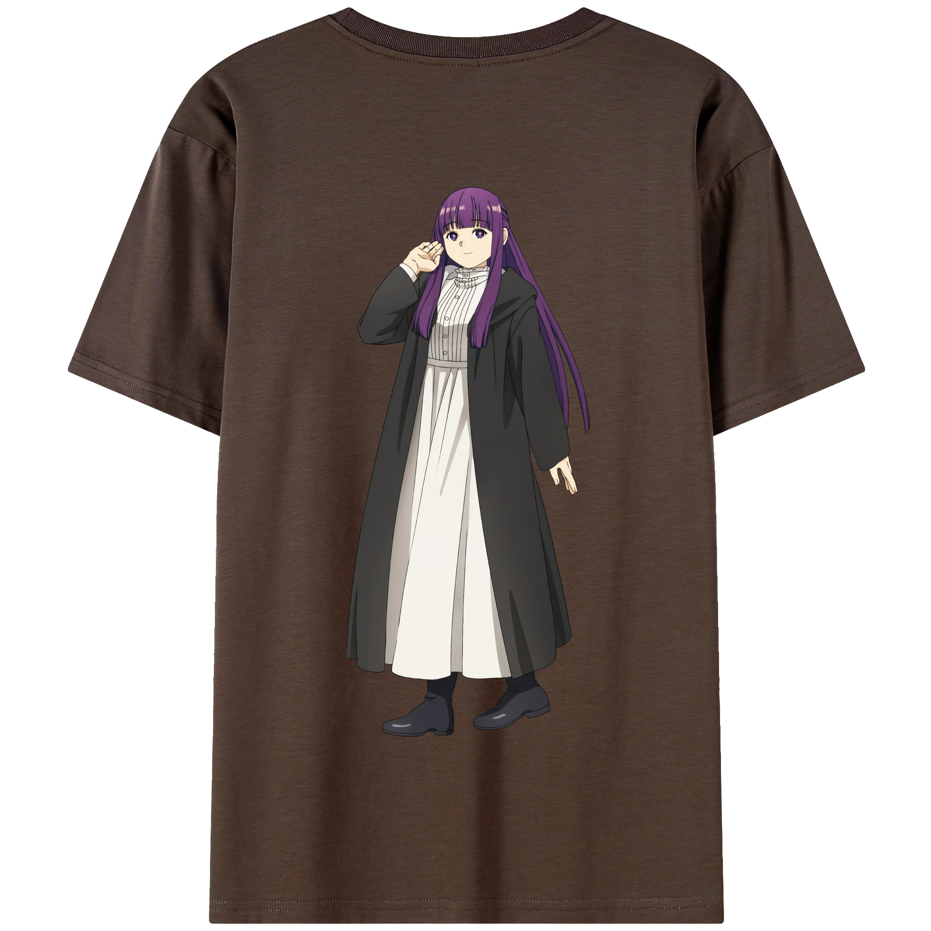 （画像用） 葬送のフリーレン Frieren 綿100％半袖Tシャツ（背面プリント）