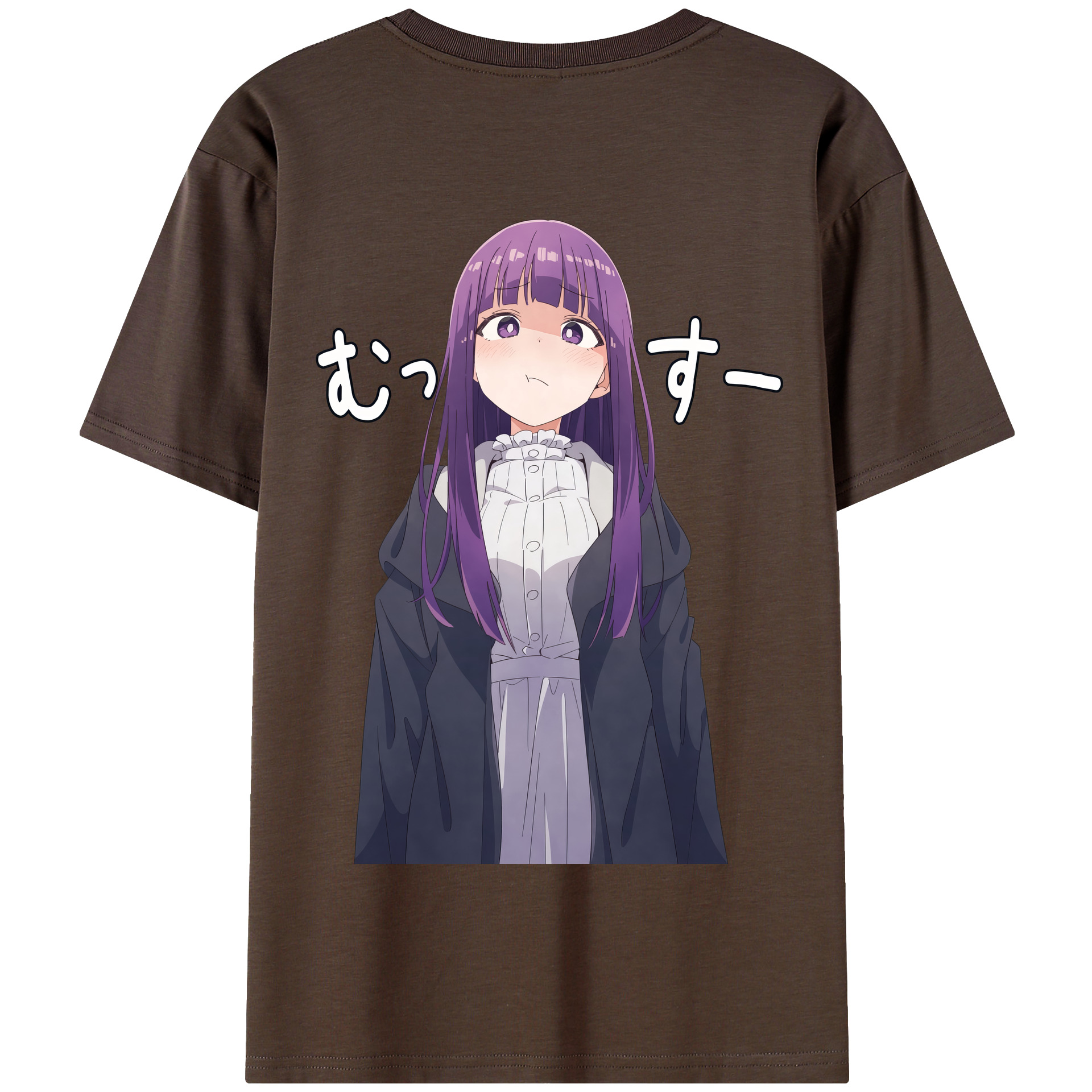 （画像用） 葬送のフリーレン Frieren 綿100％半袖Tシャツ（背面プリント）