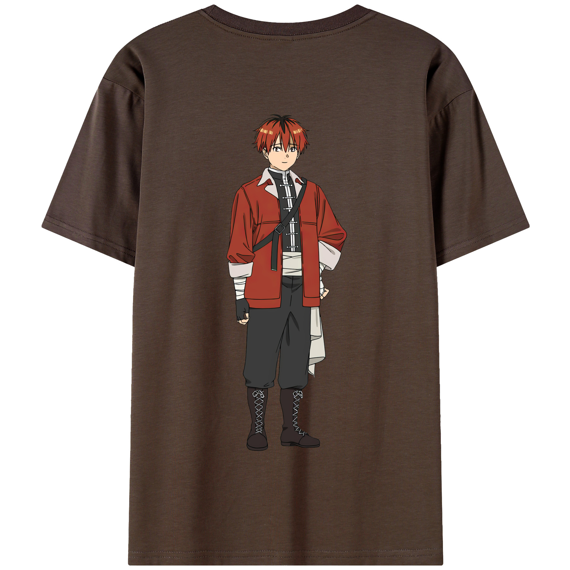 （画像用） 葬送のフリーレン Frieren 綿100％半袖Tシャツ（背面プリント）