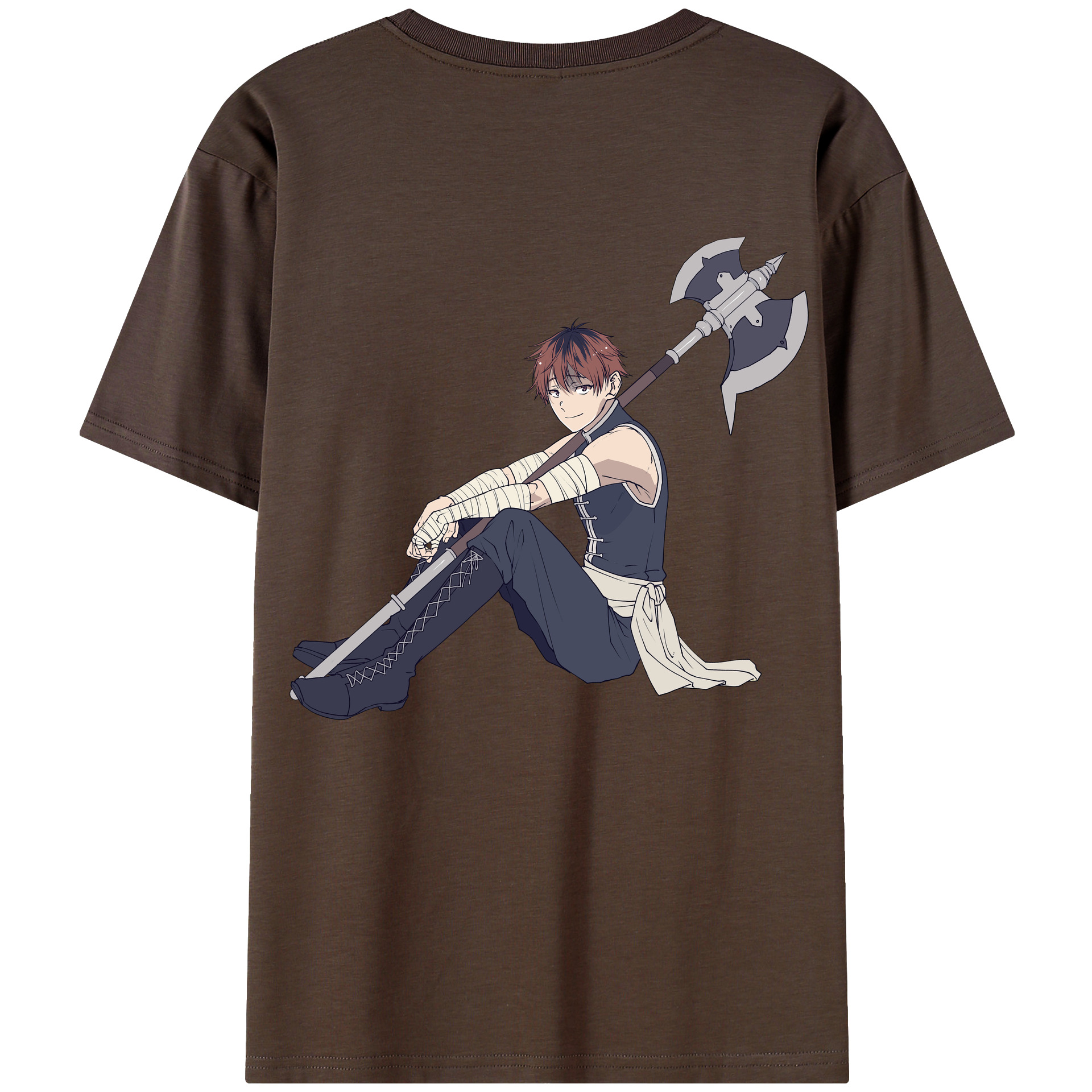 （画像用） 葬送のフリーレン Frieren 綿100％半袖Tシャツ（背面プリント）