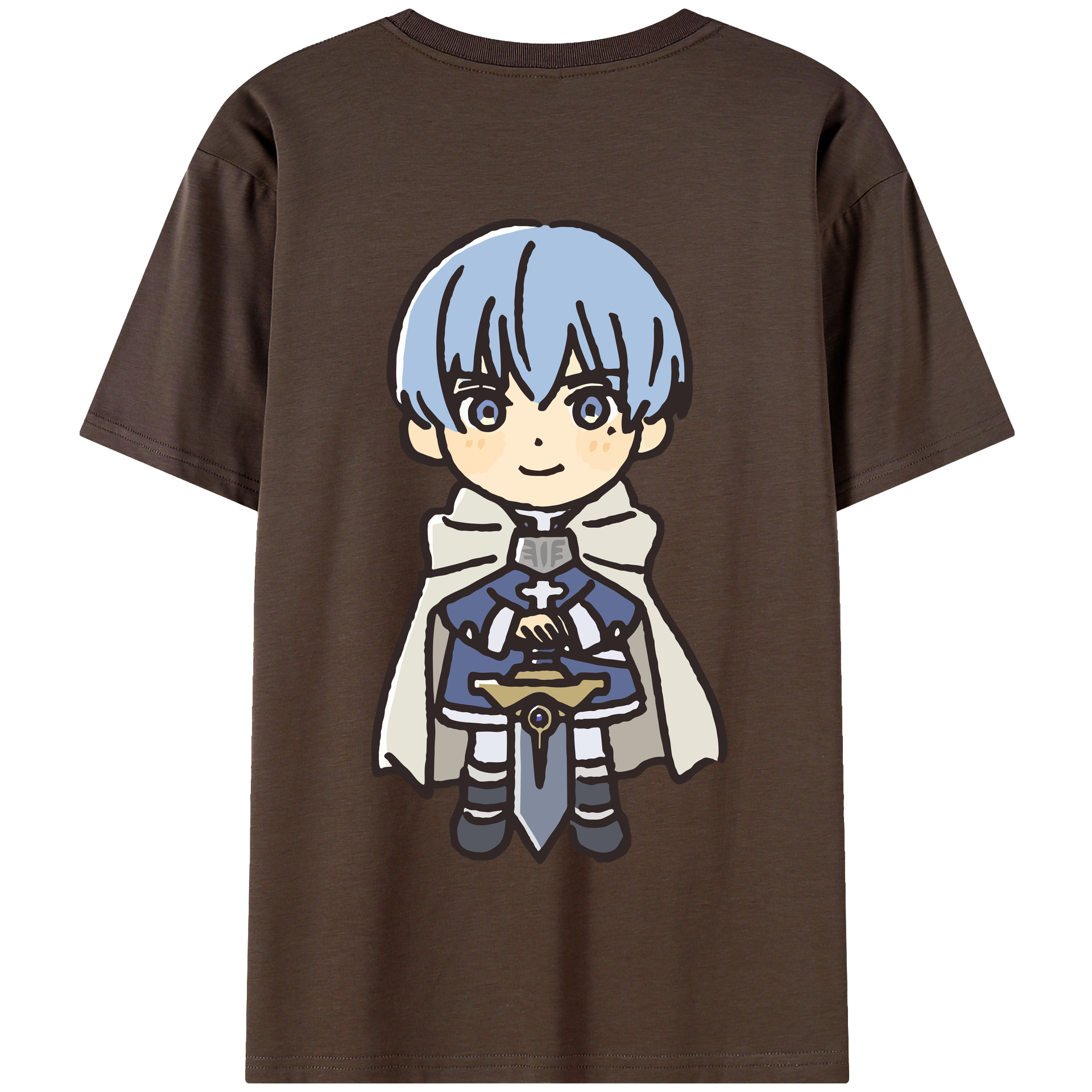 （画像用） 葬送のフリーレン Frieren 綿100％半袖Tシャツ（背面プリント）
