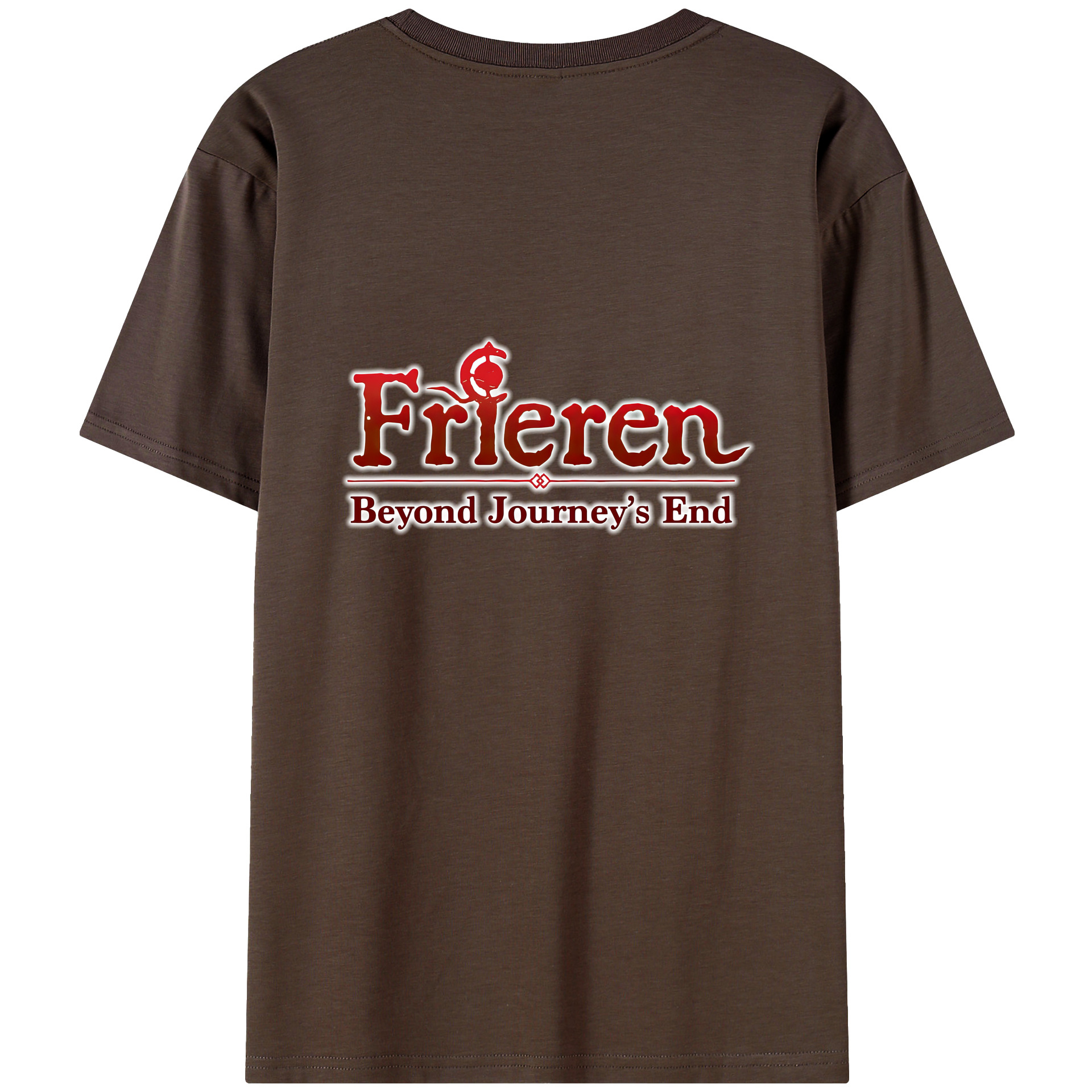 （画像用） 葬送のフリーレン Frieren 綿100％半袖Tシャツ（背面プリント）
