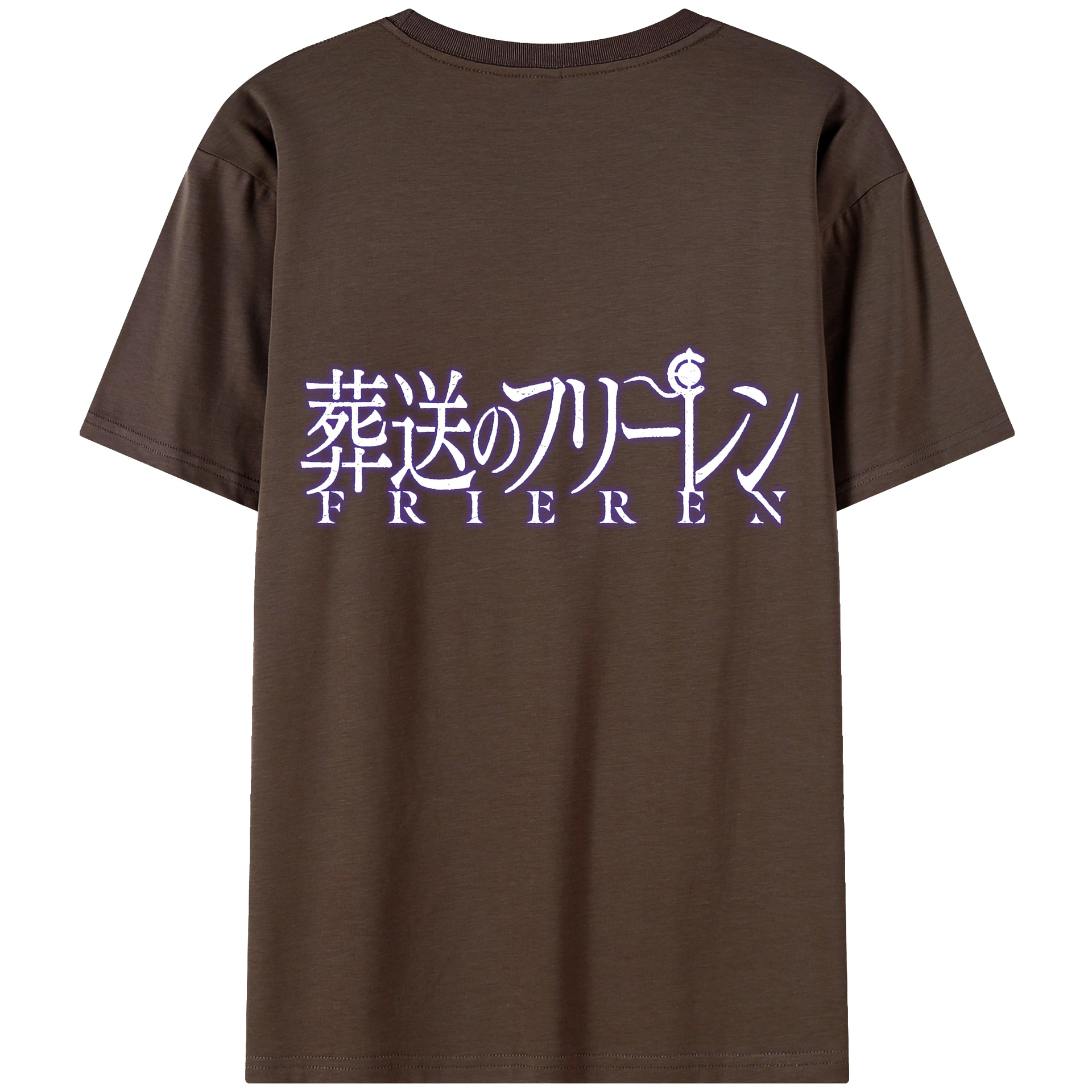 （画像用） 葬送のフリーレン Frieren 綿100％半袖Tシャツ（背面プリント）