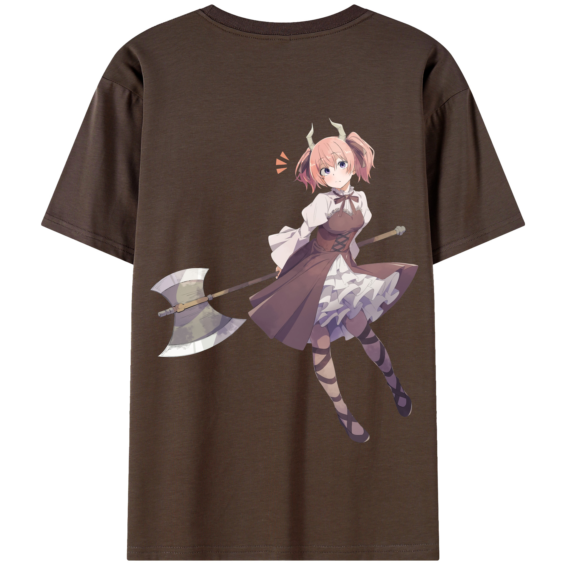 （画像用） 葬送のフリーレン Frieren 綿100％半袖Tシャツ（背面プリント）