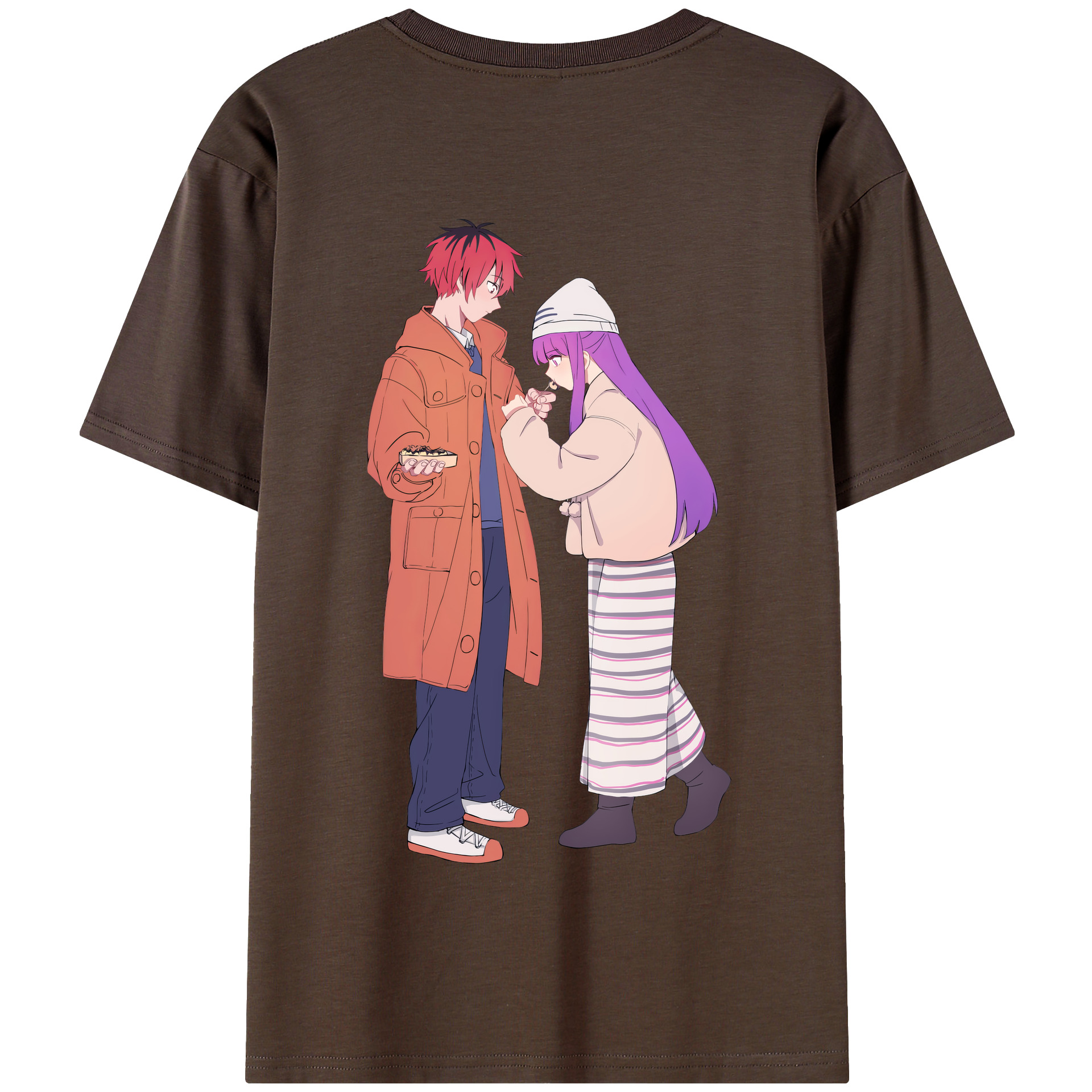 （画像用） 葬送のフリーレン Frieren 綿100％半袖Tシャツ（背面プリント）