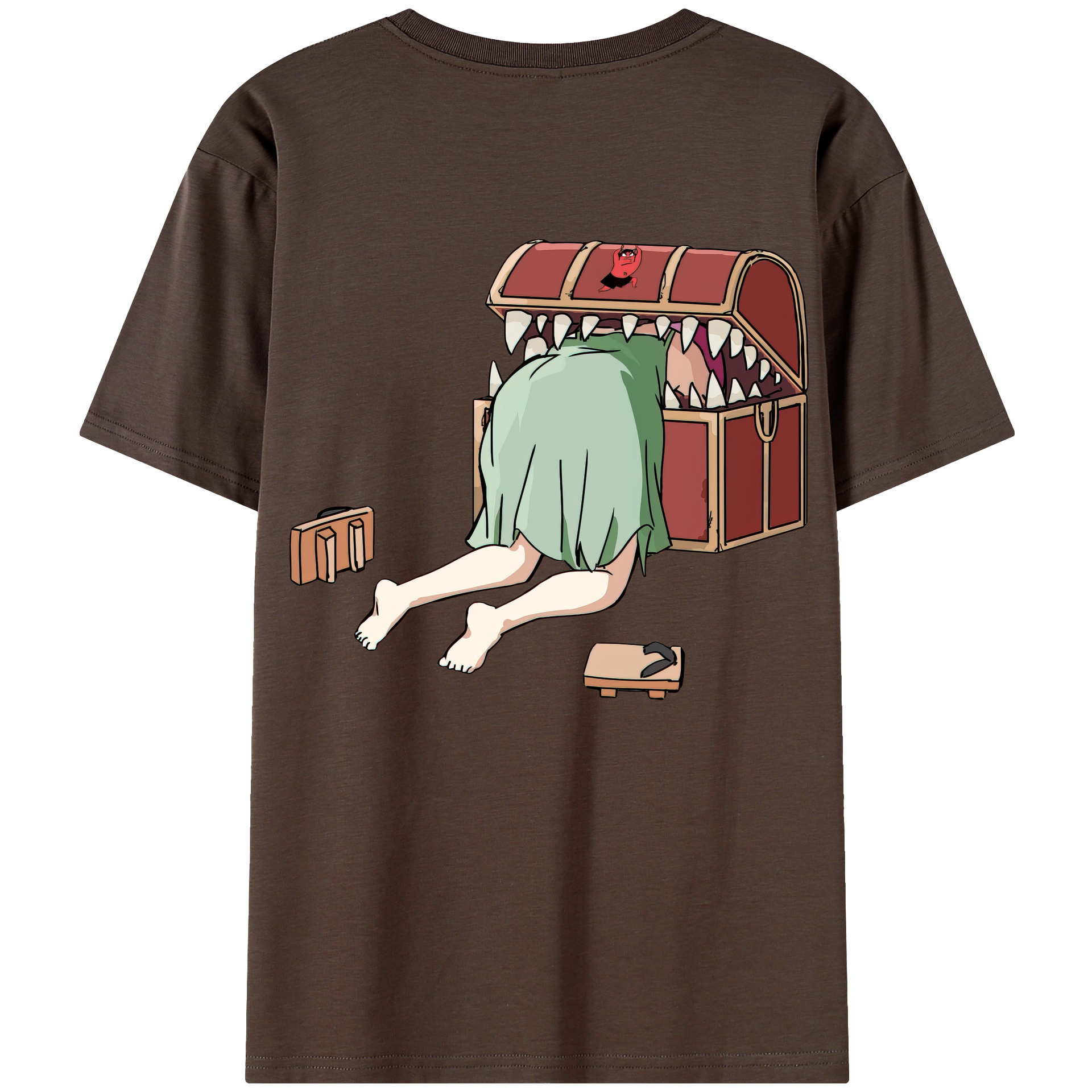 （画像用） 葬送のフリーレン Frieren 綿100％半袖Tシャツ（背面プリント）