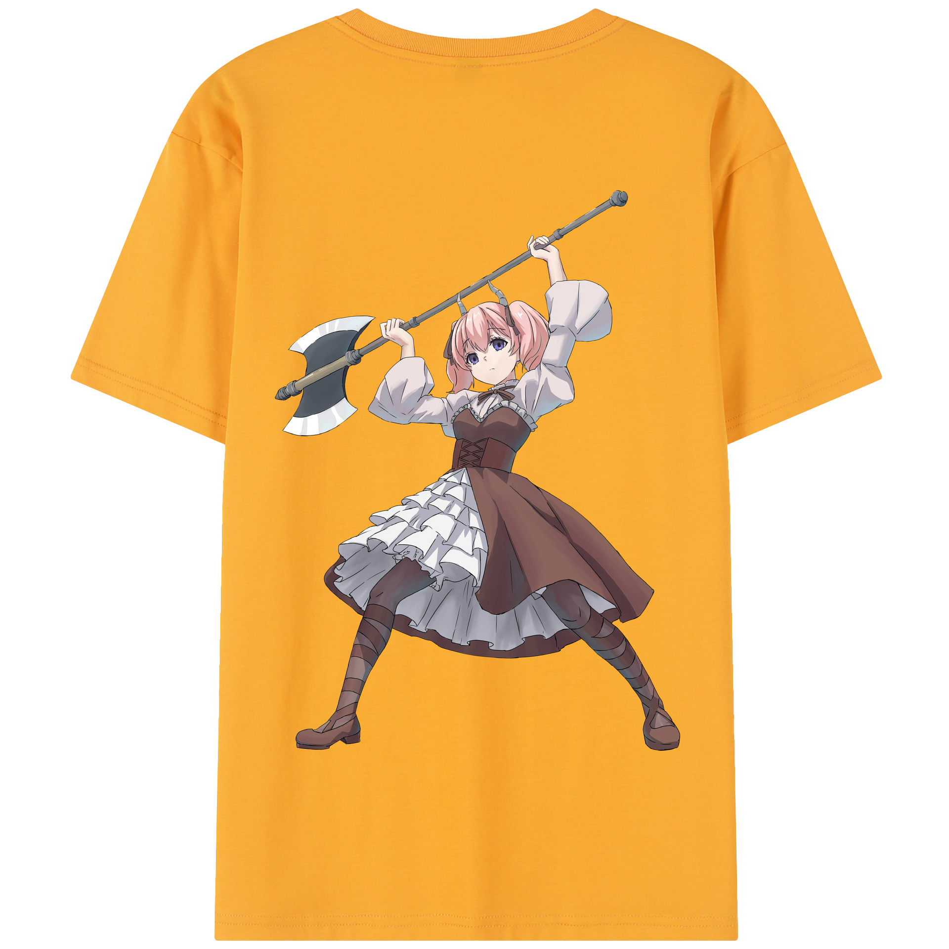 （画像用） 葬送のフリーレン Frieren 綿100％半袖Tシャツ（背面プリント）
