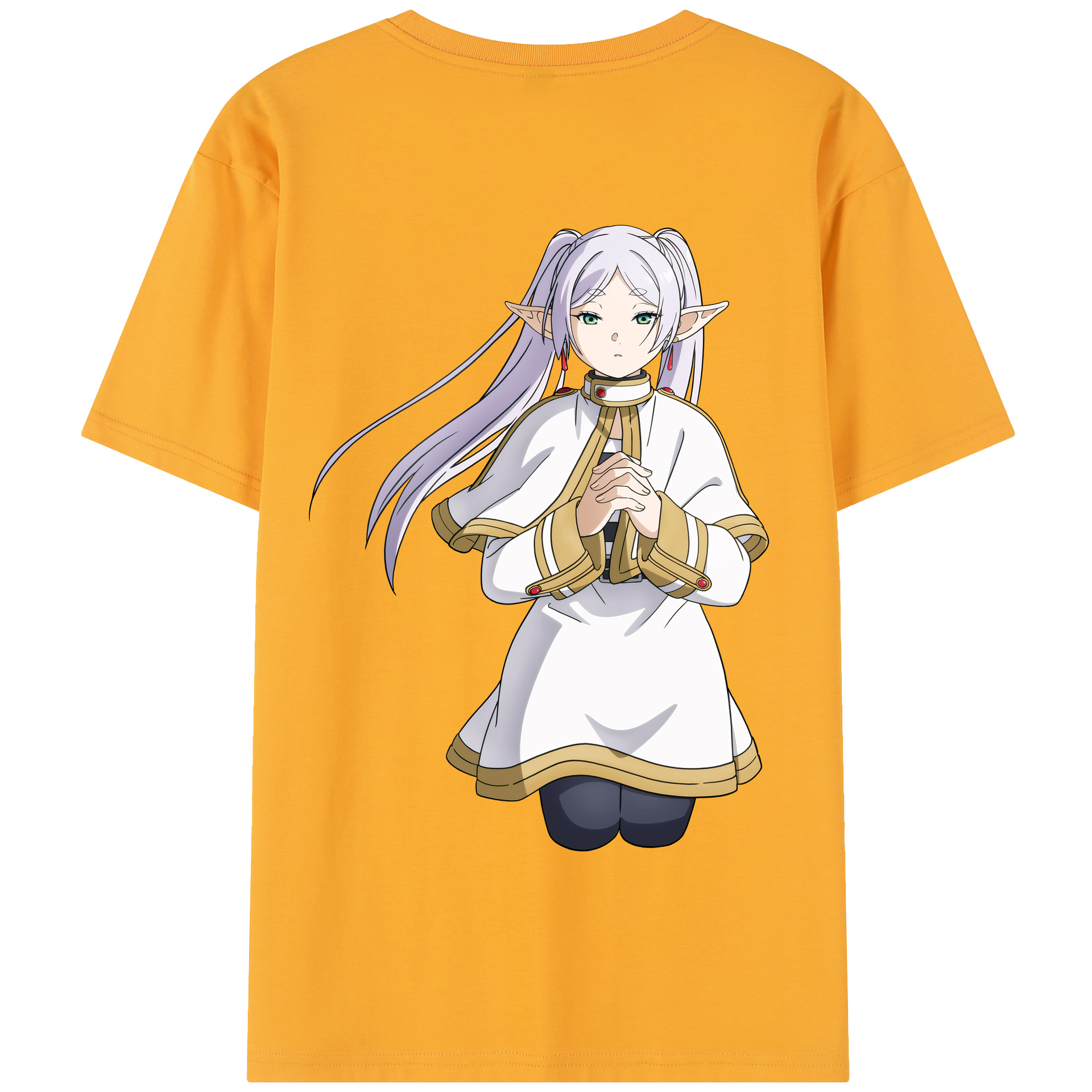 （画像用） 葬送のフリーレン Frieren 綿100％半袖Tシャツ（背面プリント）