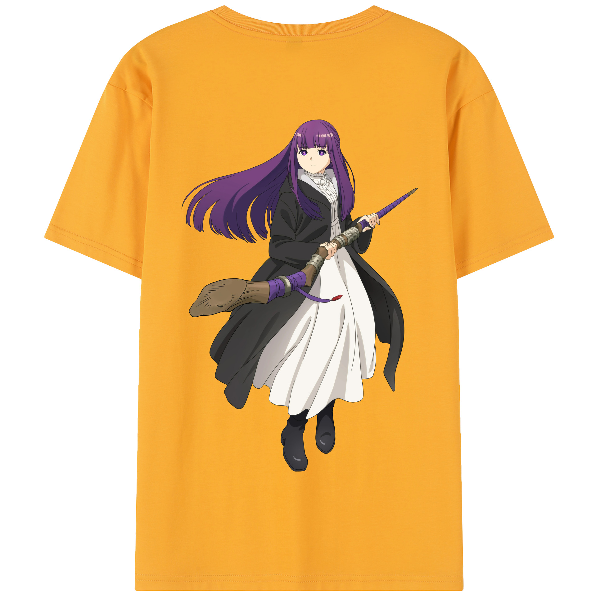 （画像用） 葬送のフリーレン Frieren 綿100％半袖Tシャツ（背面プリント）