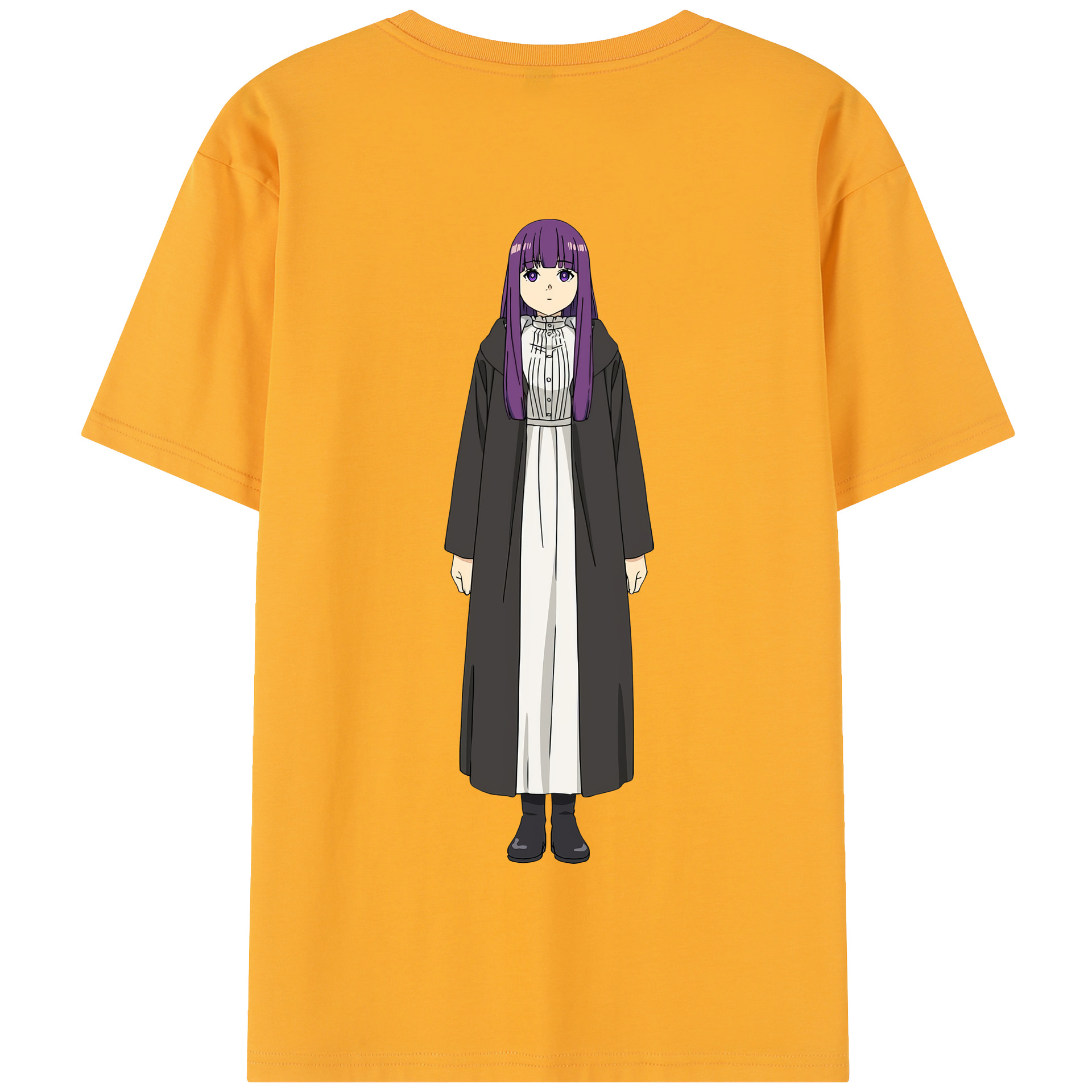 （画像用） 葬送のフリーレン Frieren 綿100％半袖Tシャツ（背面プリント）