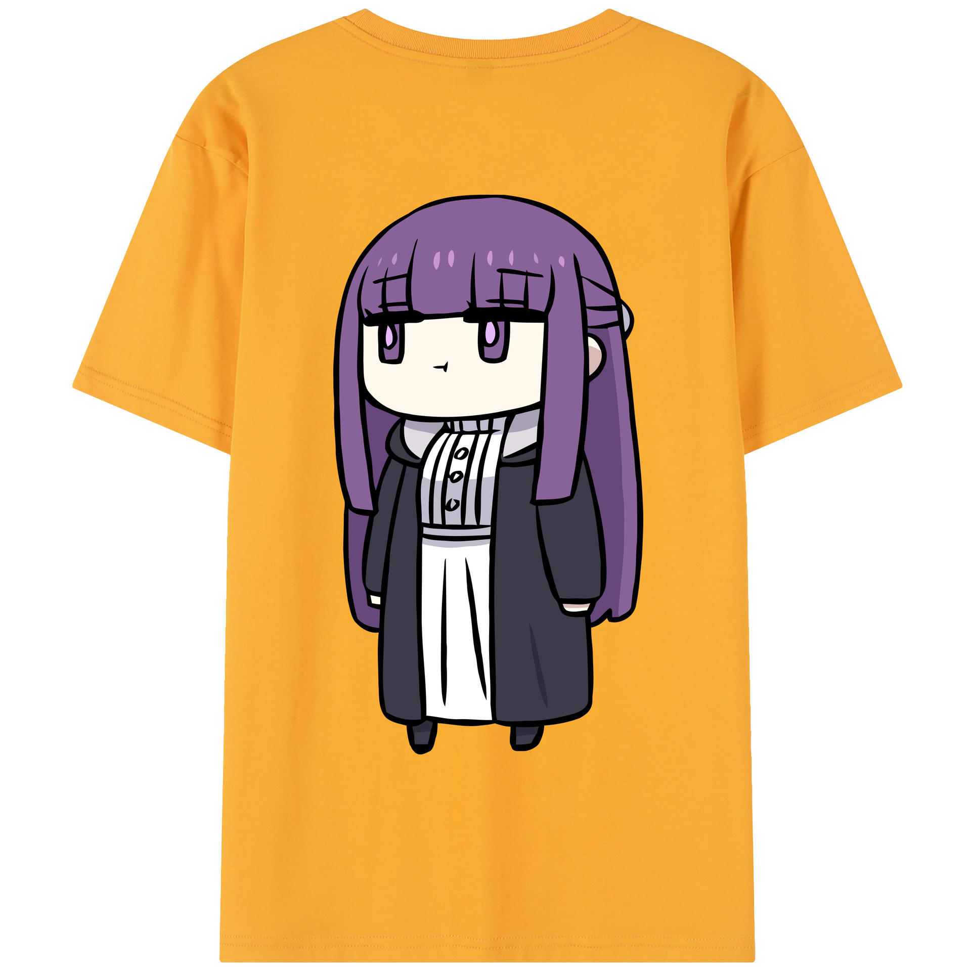 （画像用） 葬送のフリーレン Frieren 綿100％半袖Tシャツ（背面プリント）